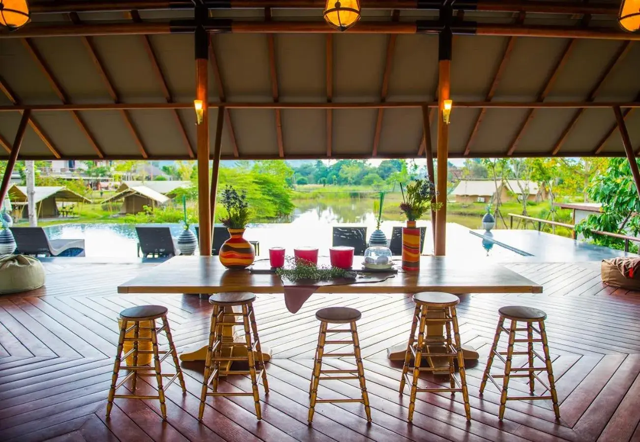 Lake view in Lala Mukha Tented Resort Khao Yai Lake view in Lala Mukha Tented Resort Khao Yai