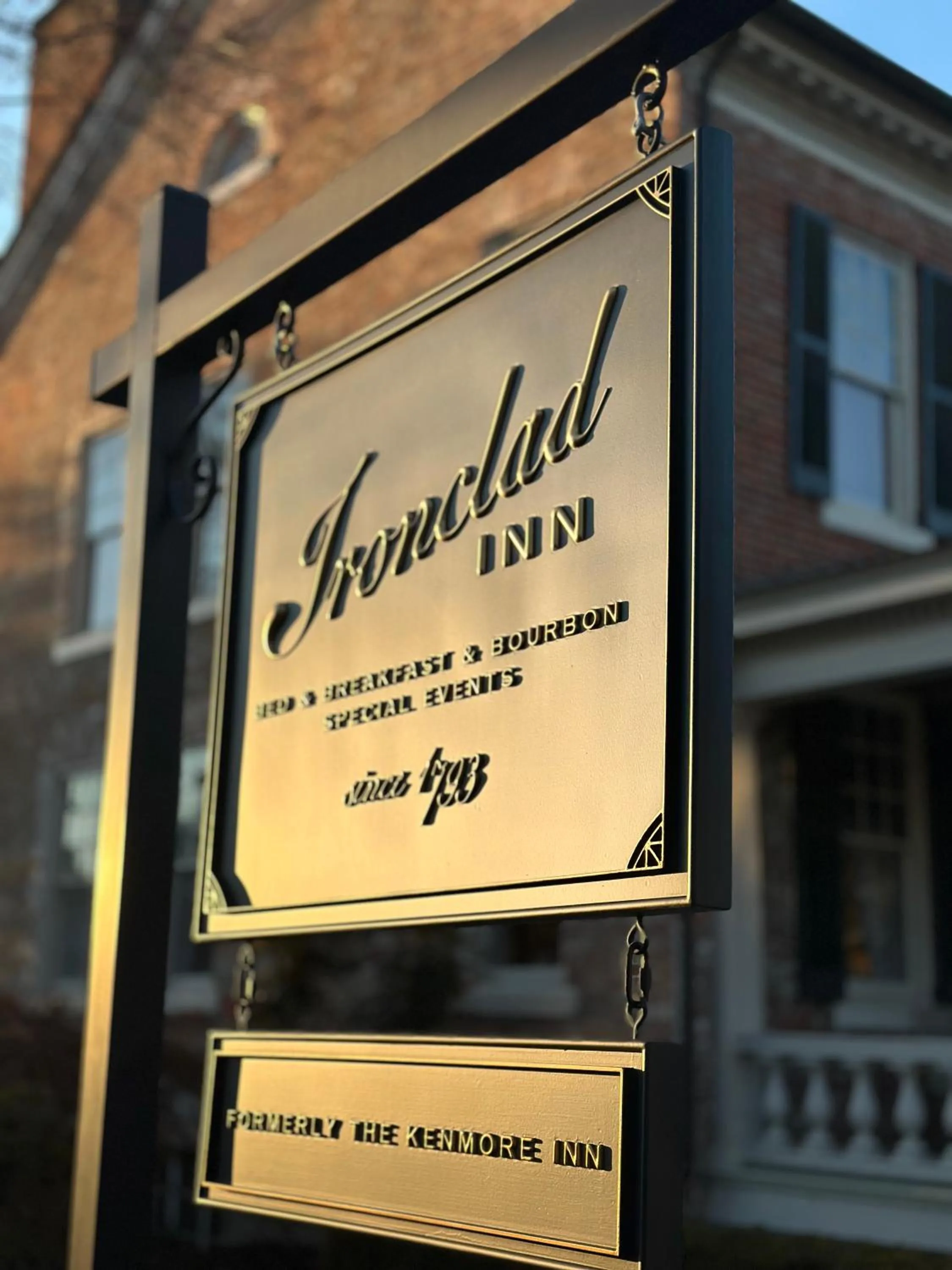 Property logo or sign in Ironclad Inn and Bourbon Room