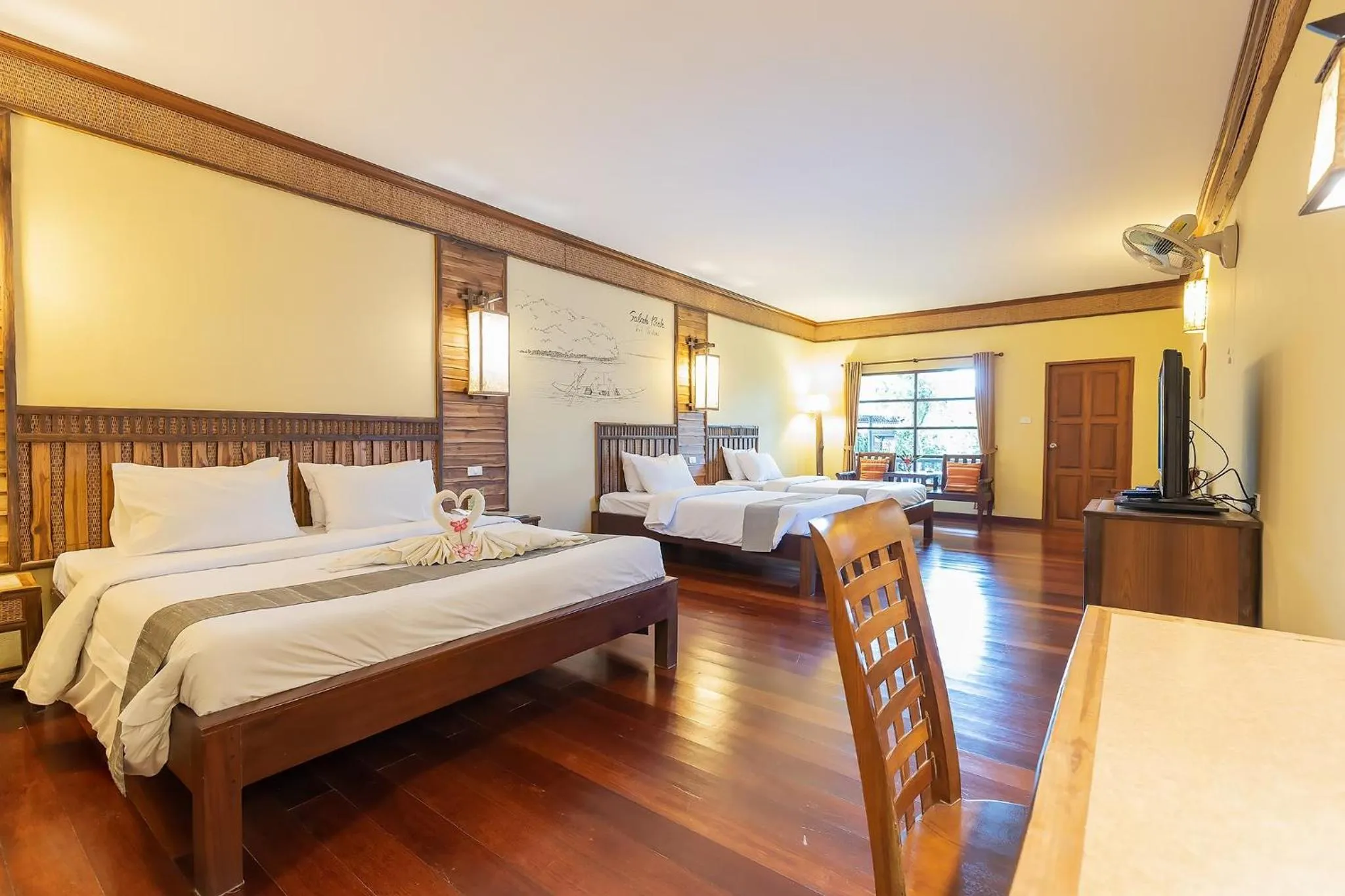 Bed in Banpu Resort Trat