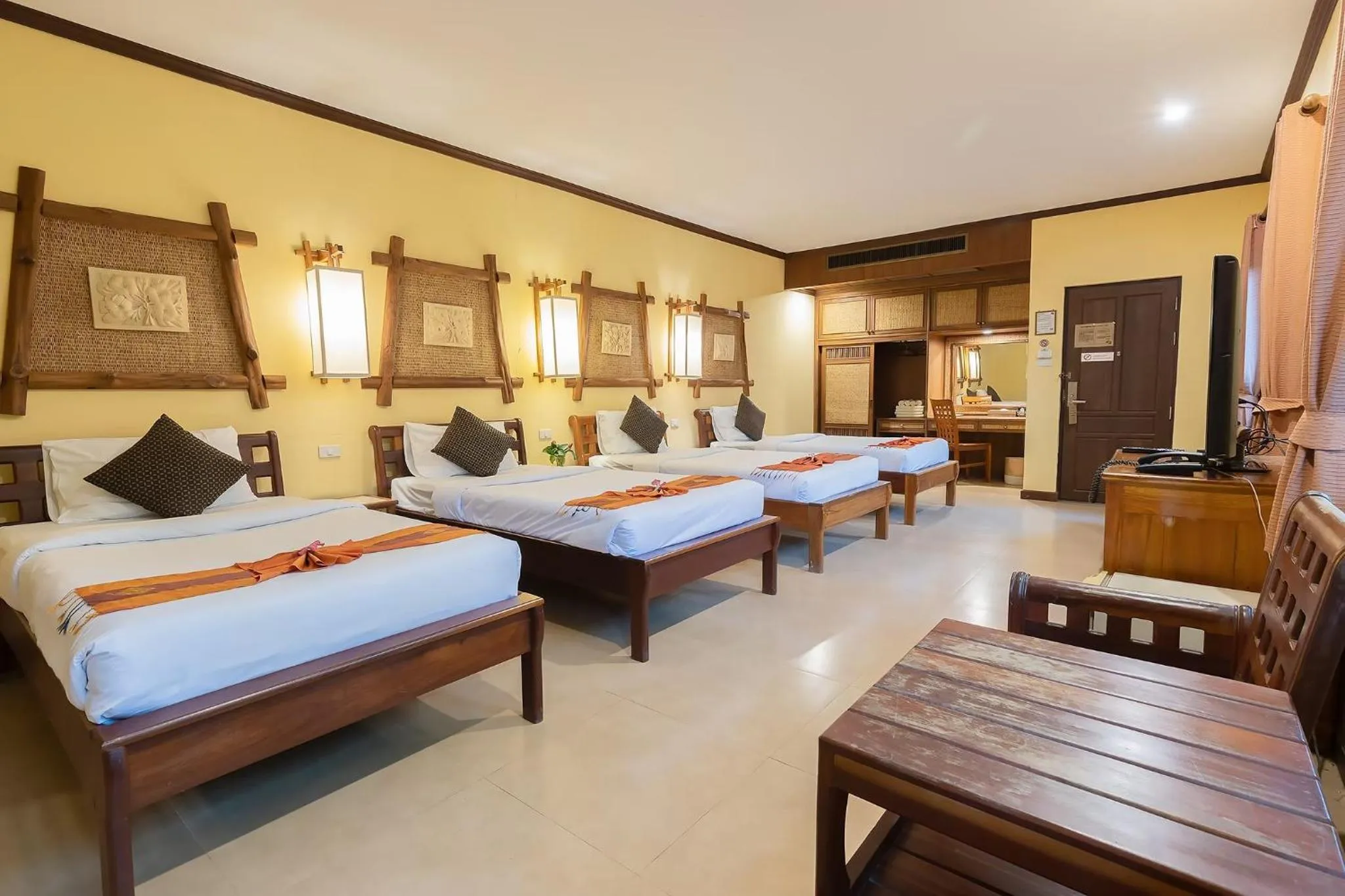 Bed in Banpu Resort Trat