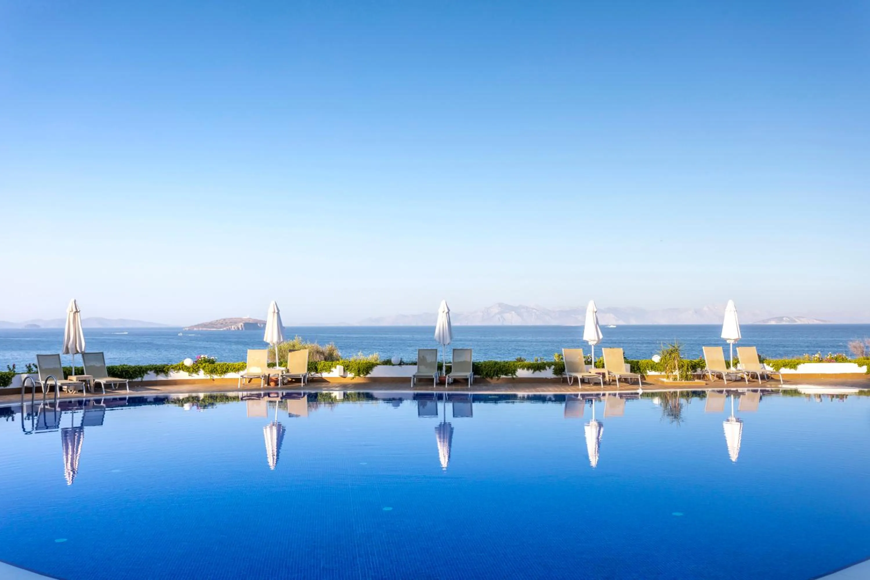 Pool view in Vega Aparts