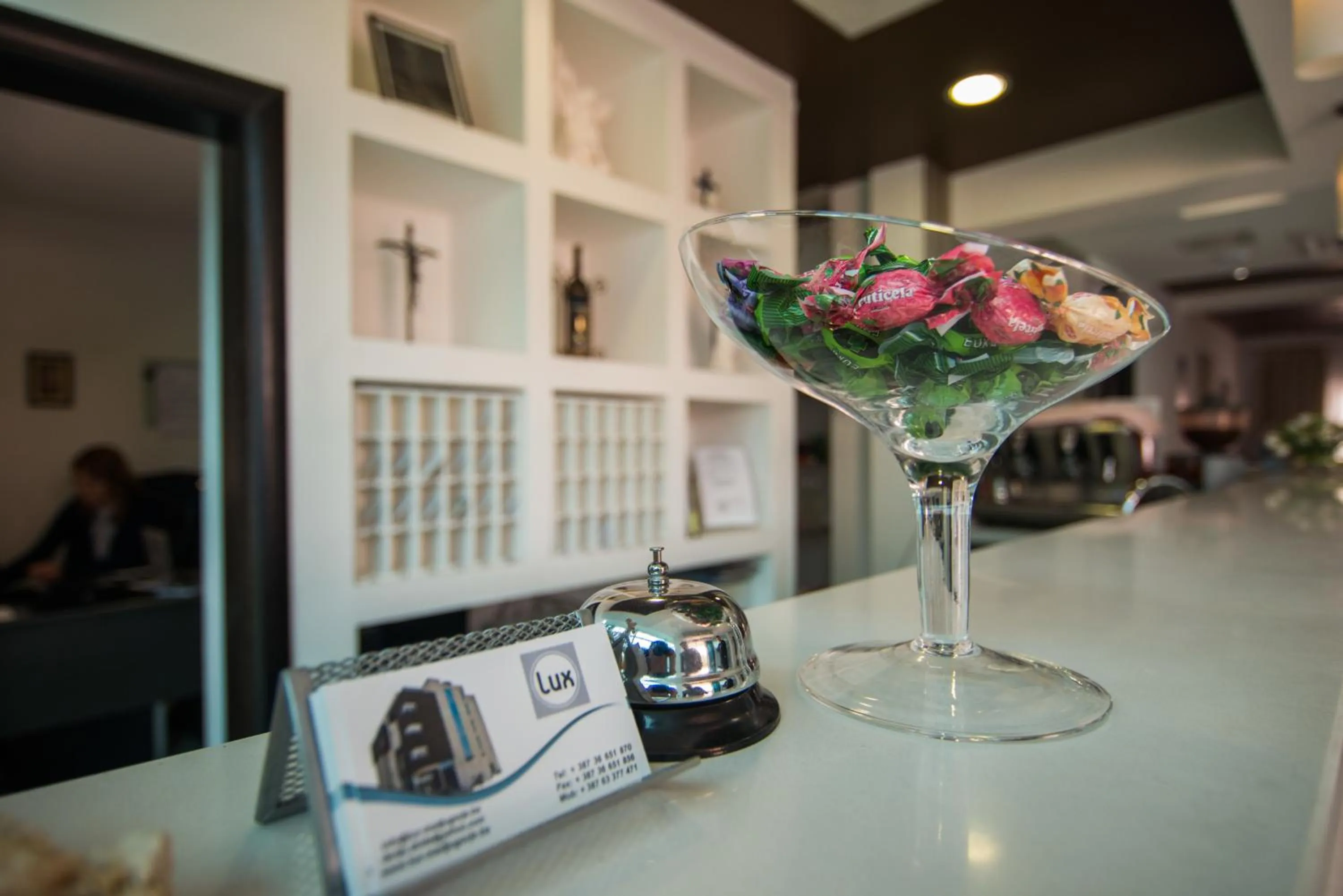 Lobby or reception in Hotel Lux