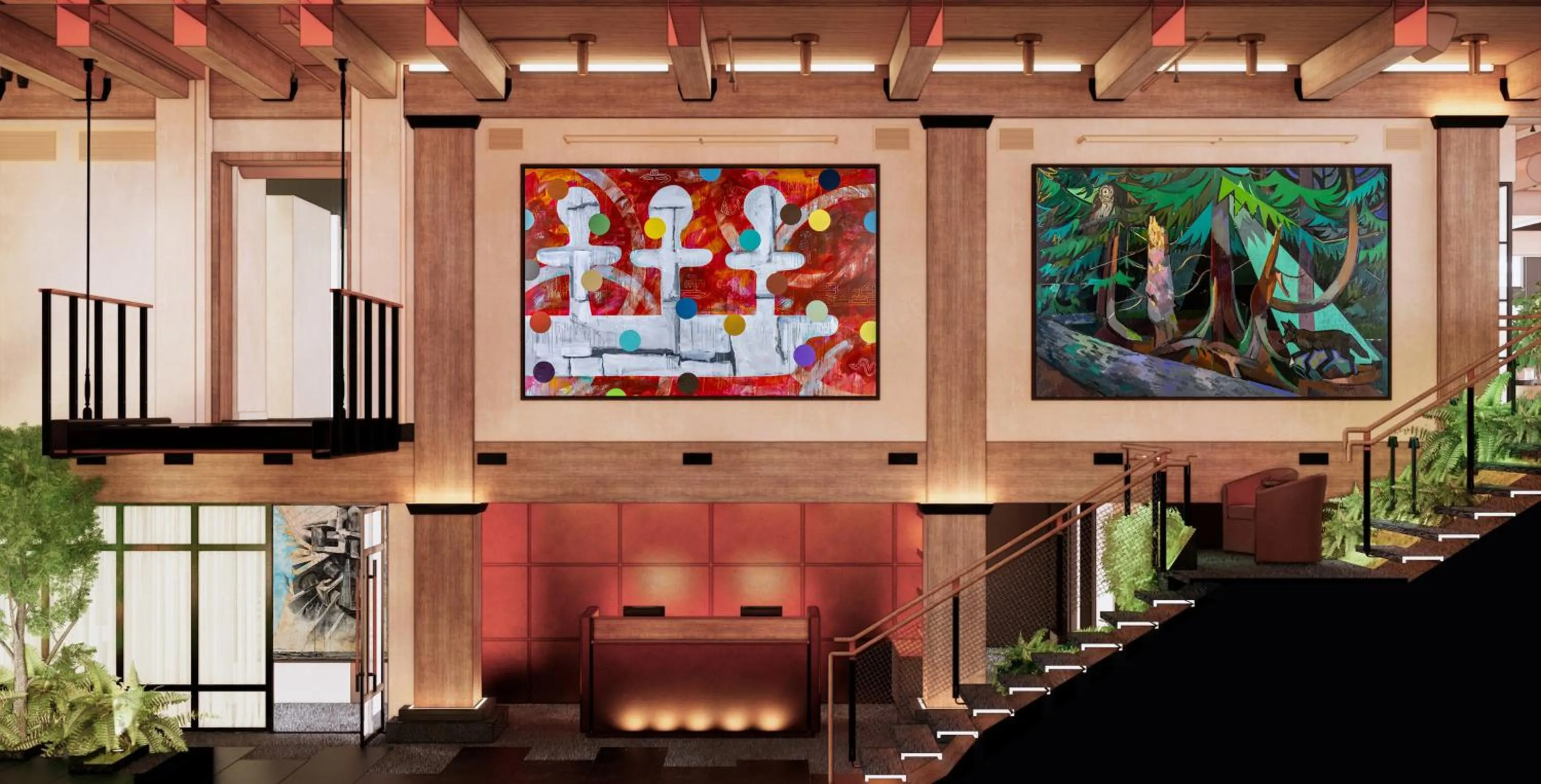 Facade/entrance in Populus Seattle