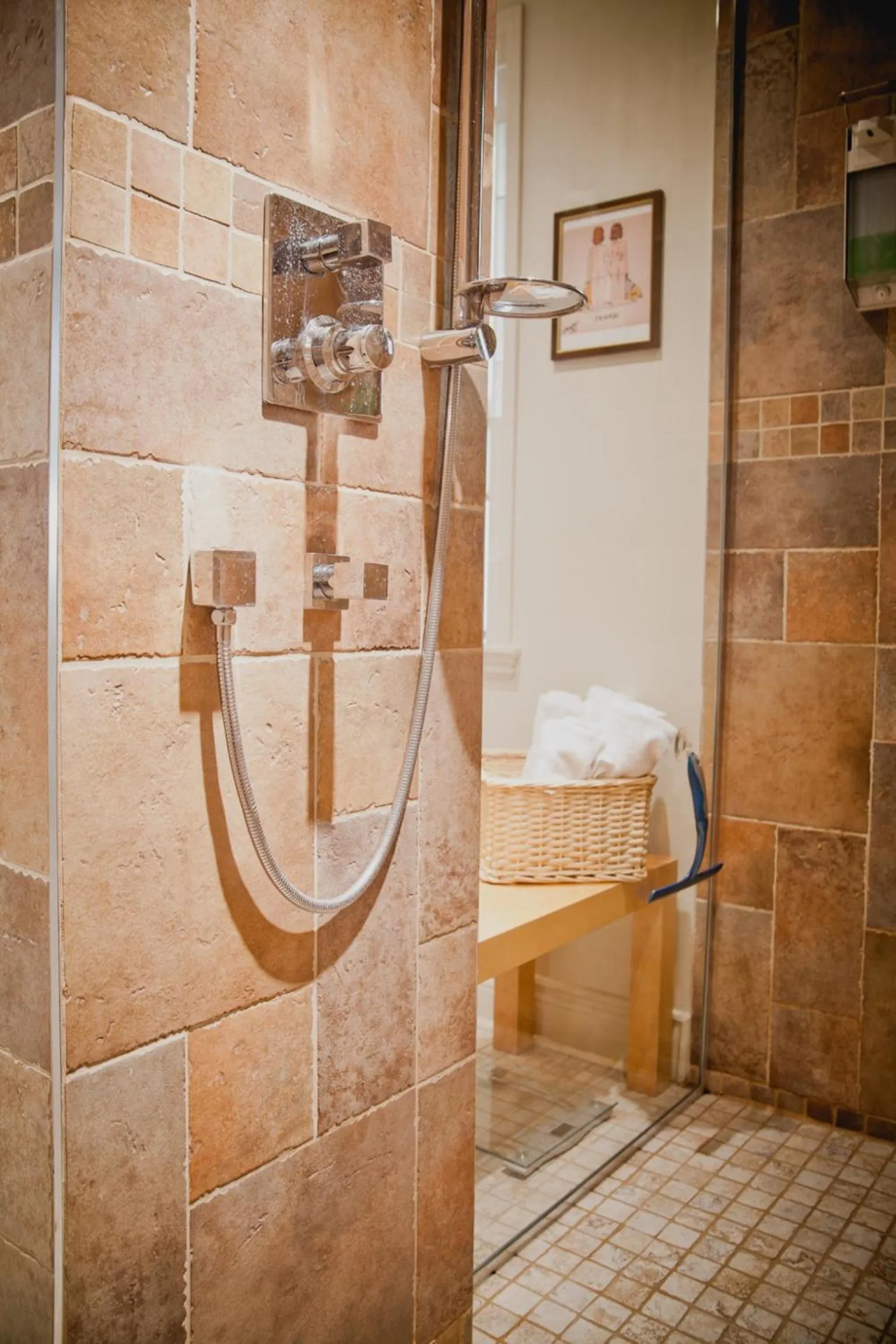 Shower in Maison Des Jardins B & B