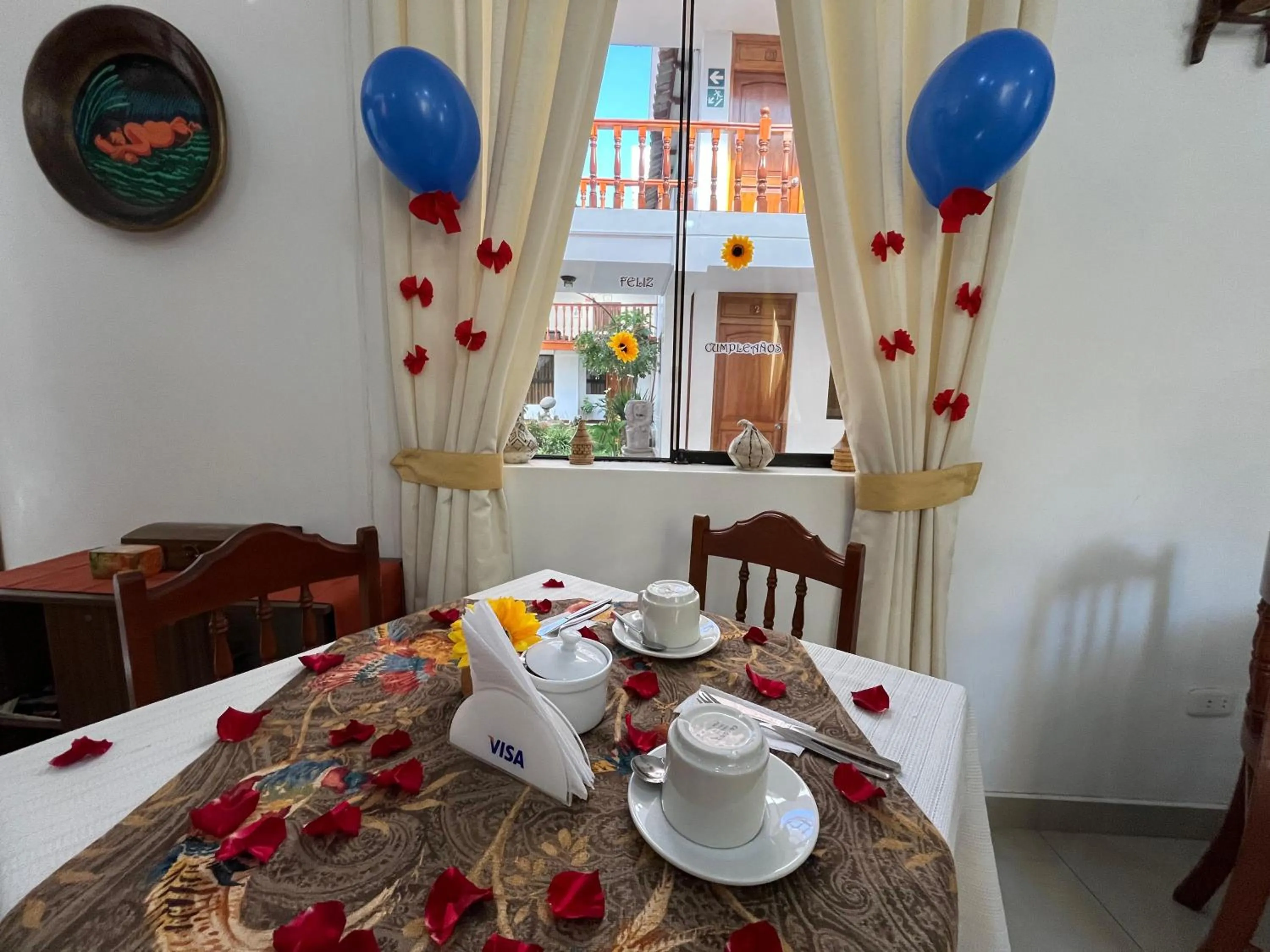 Dining area in El Cumbe Inn