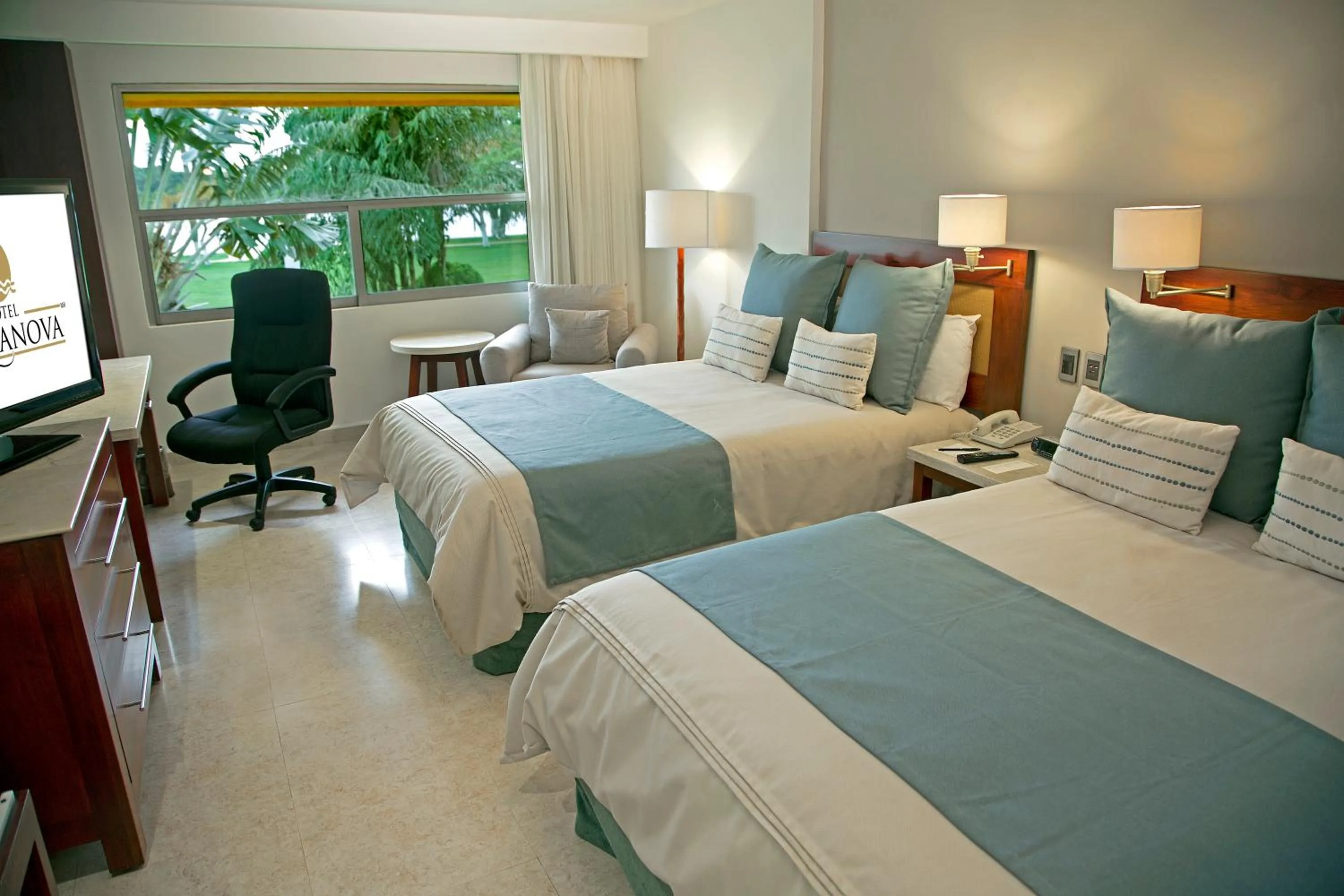 Decorative detail, Bed in Hotel Terranova