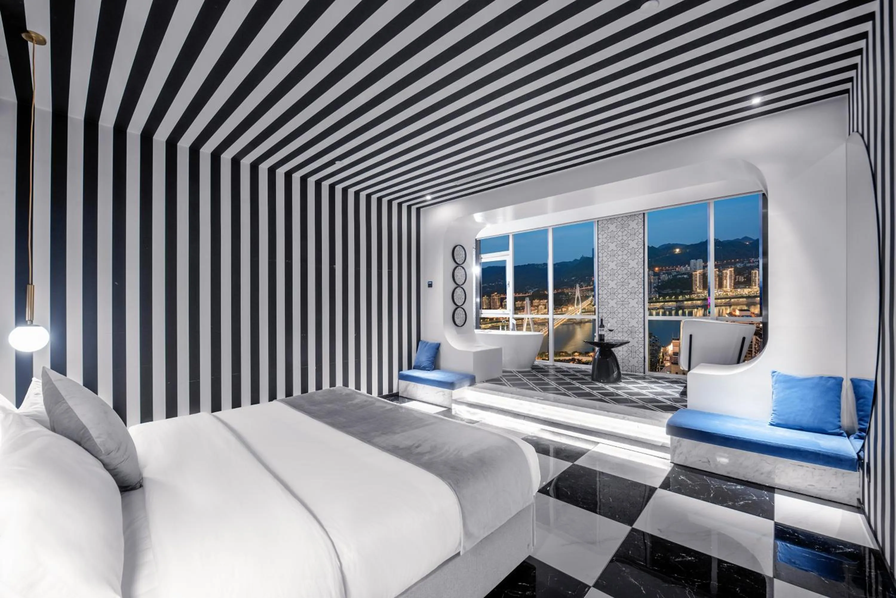 Seating area in ReVia Skyline River View Hotel Chongging