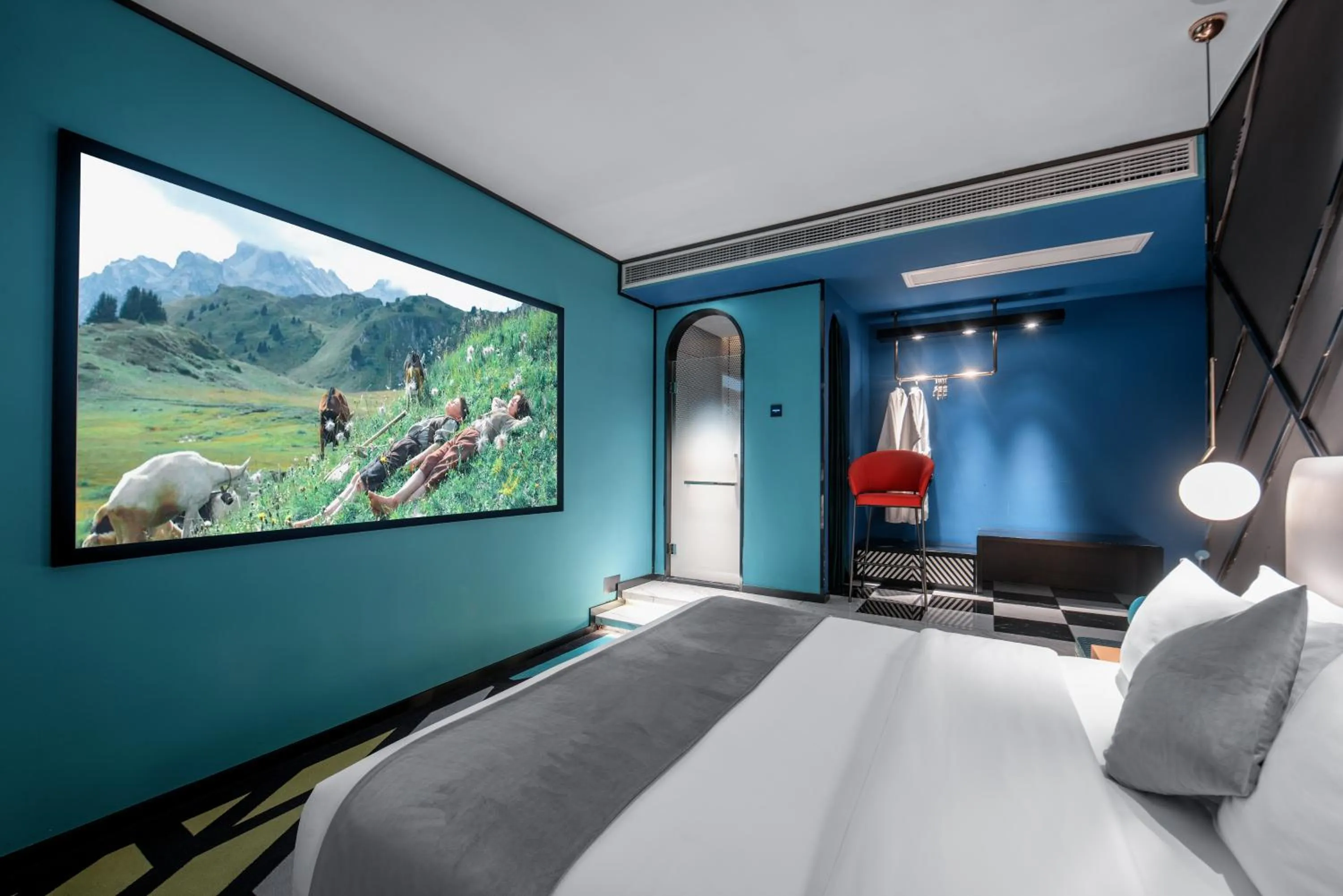 TV and multimedia, Bed in ReVia Skyline River View Hotel Chongging