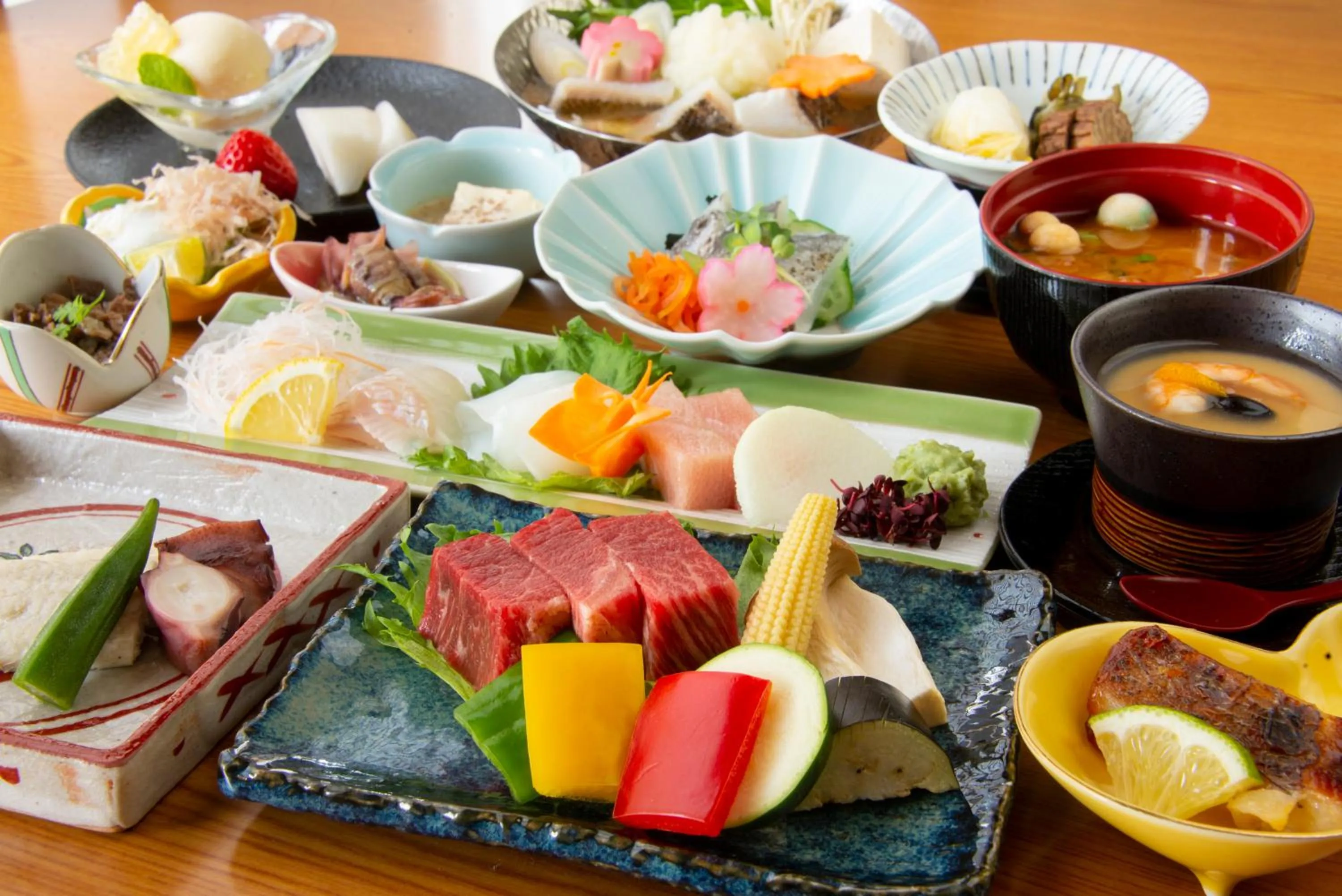 Food close-up in Arima Onsen Motoyu Ryuusenkaku