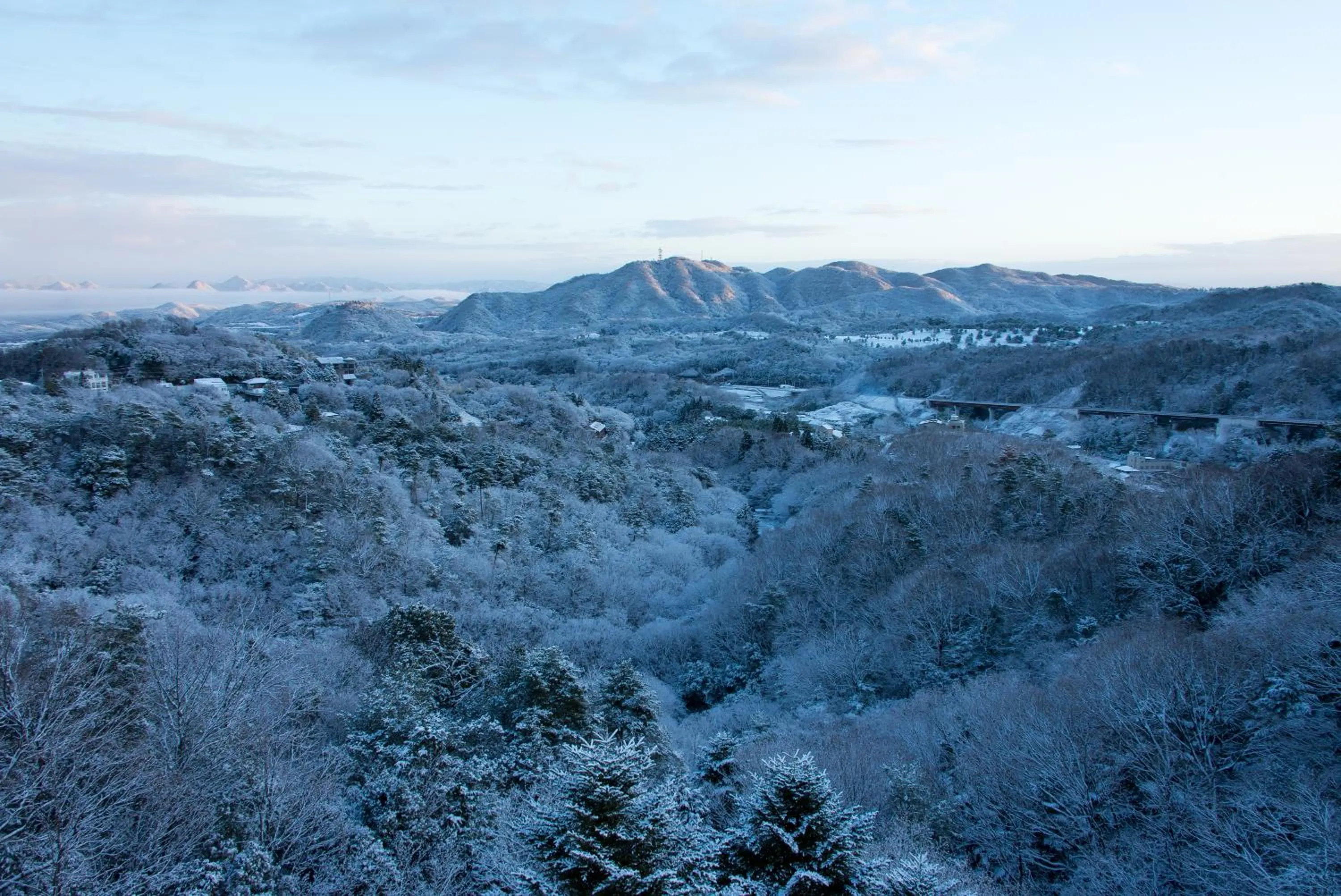 Natural landscape in Arima Onsen Motoyu Ryuusenkaku