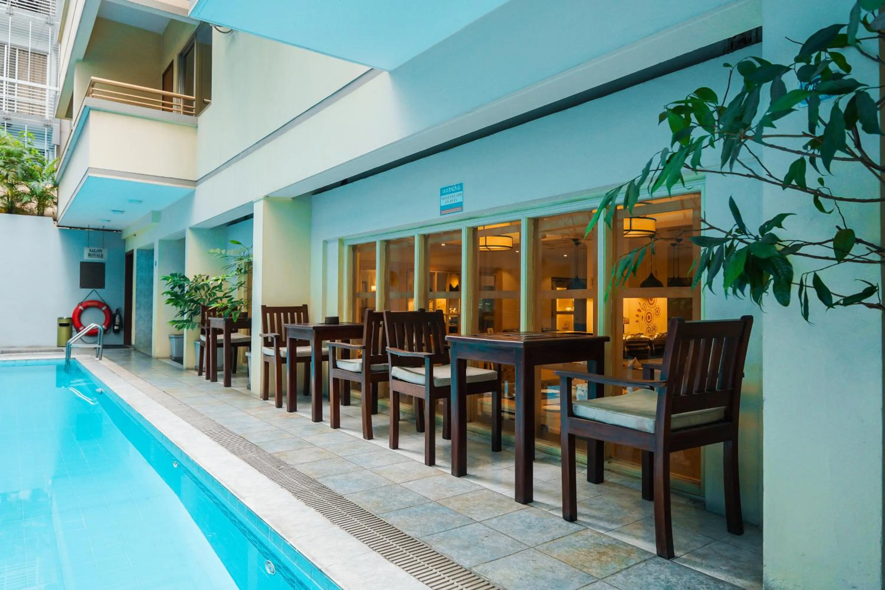 Pool view in Royal Park Residence Hotel