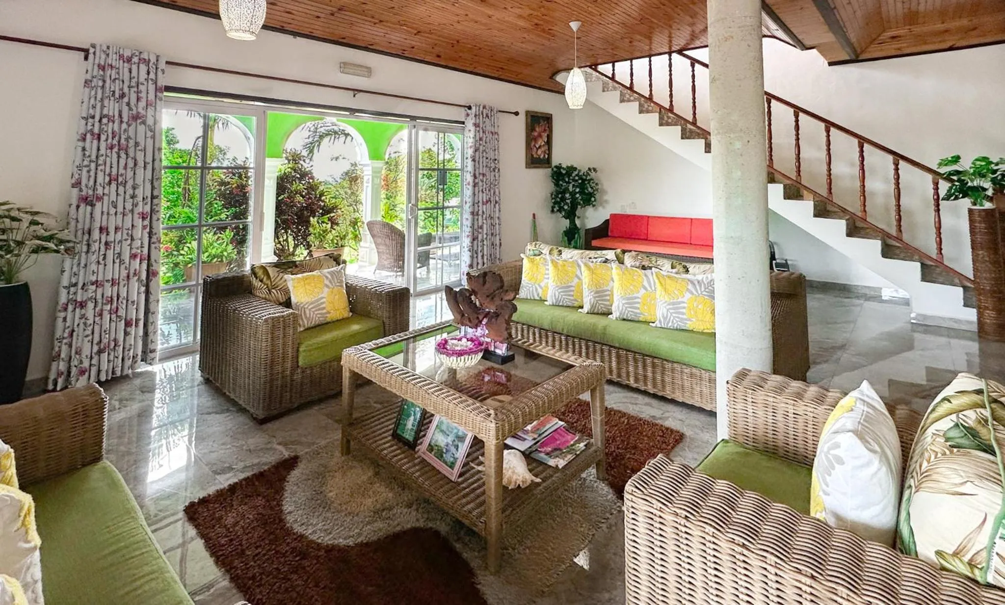 Living room in Villa Hortensia