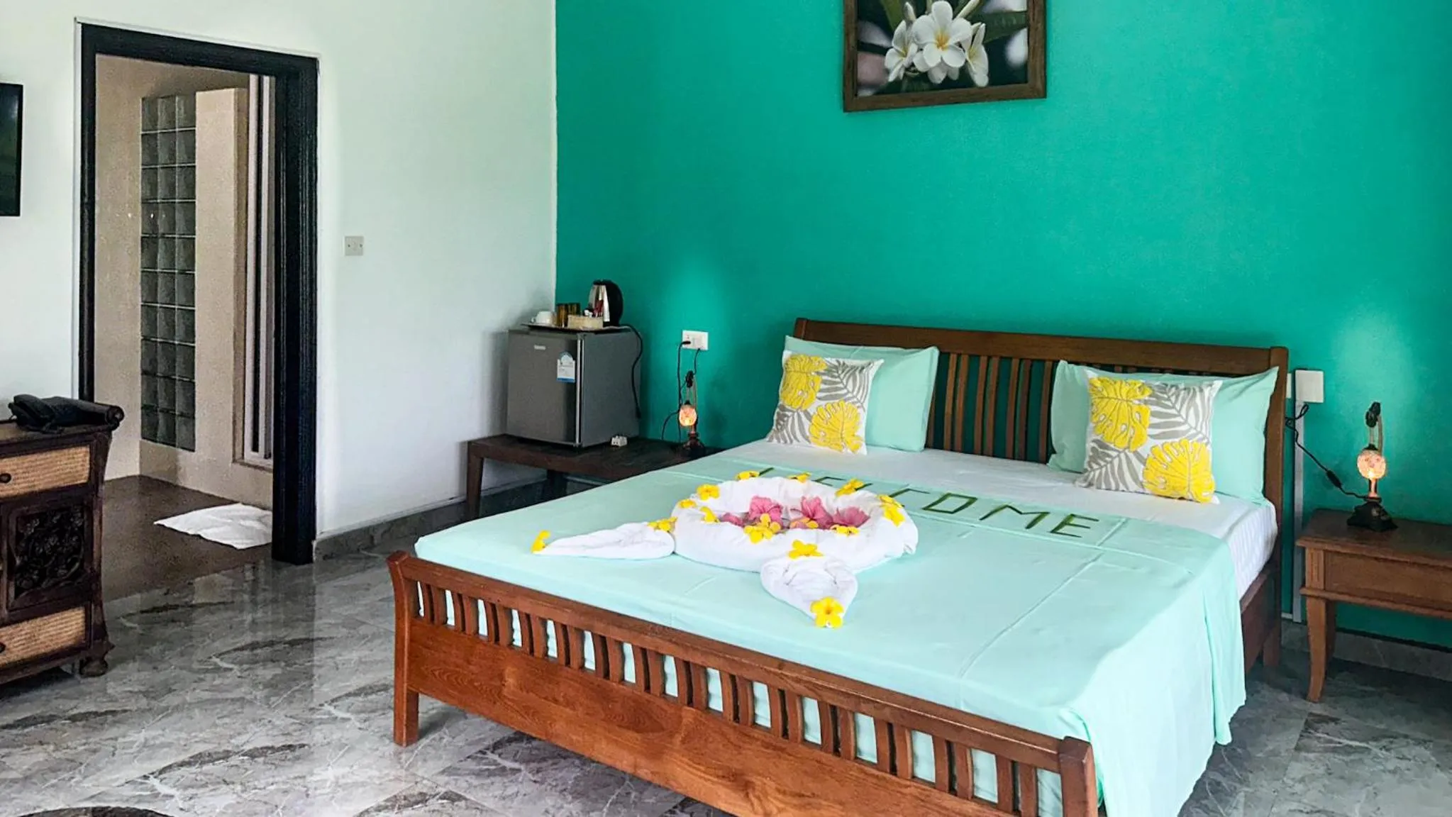 Bed in Villa Hortensia