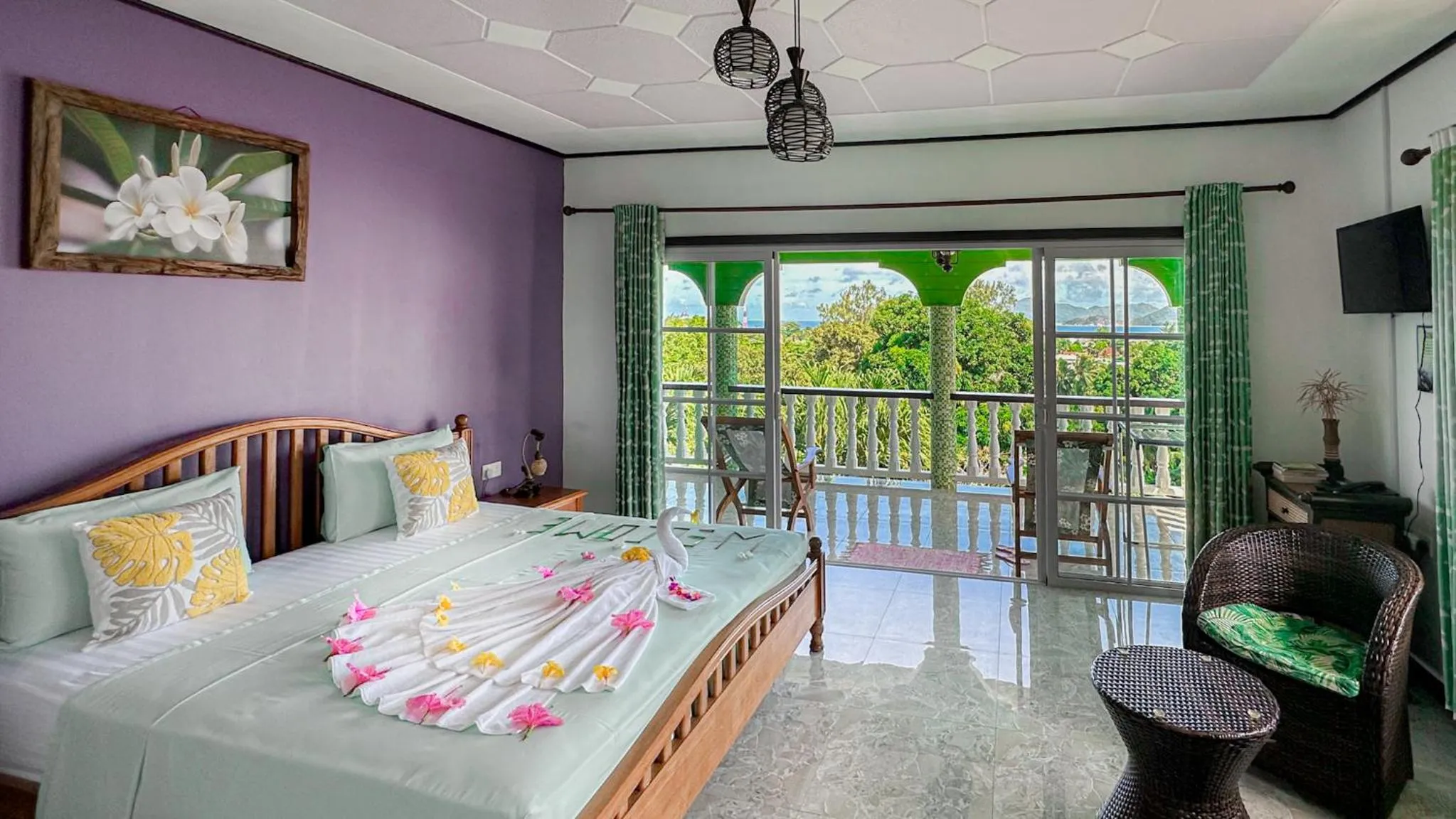 Bed in Villa Hortensia