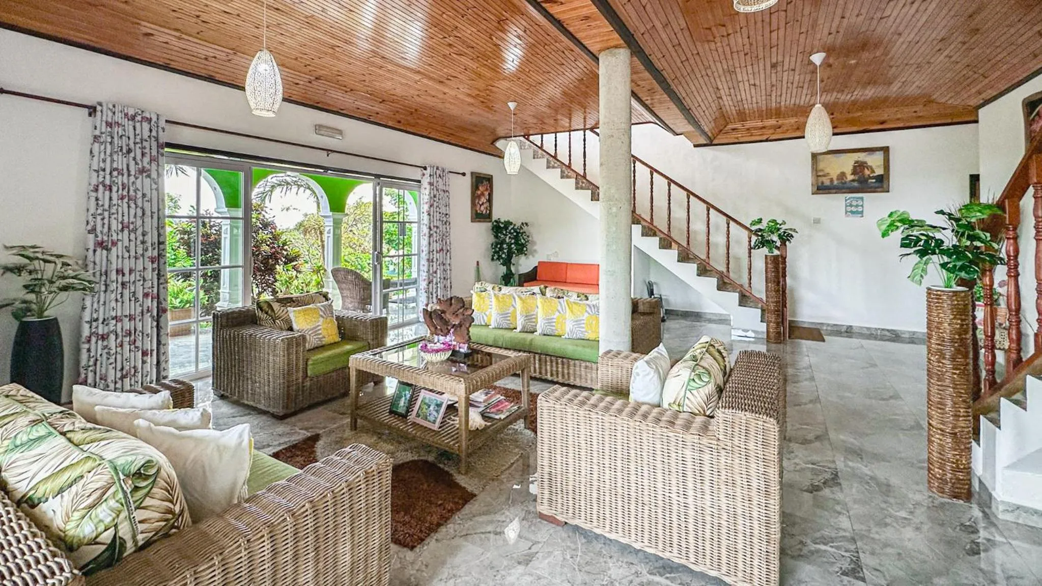 Living room in Villa Hortensia