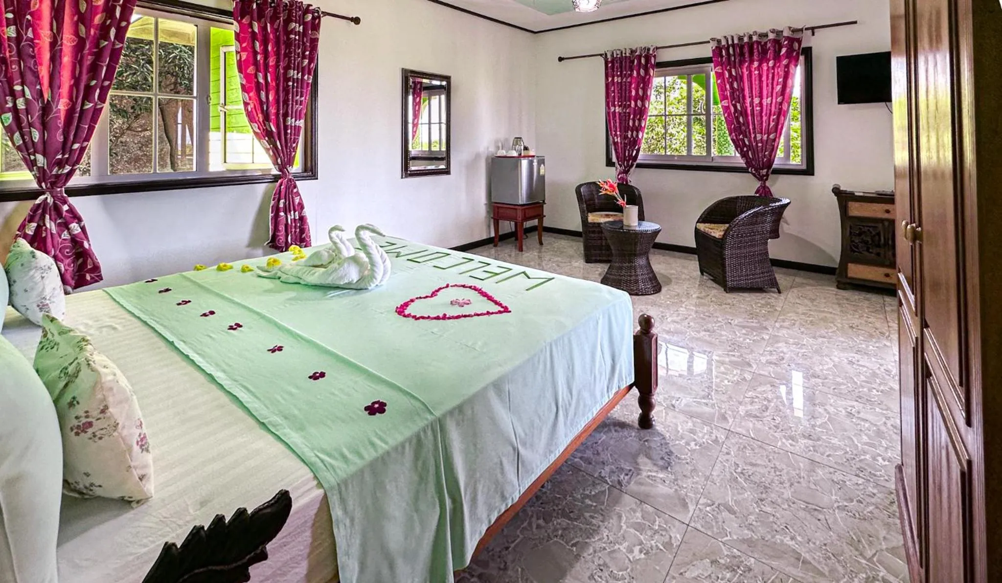 Bed in Villa Hortensia