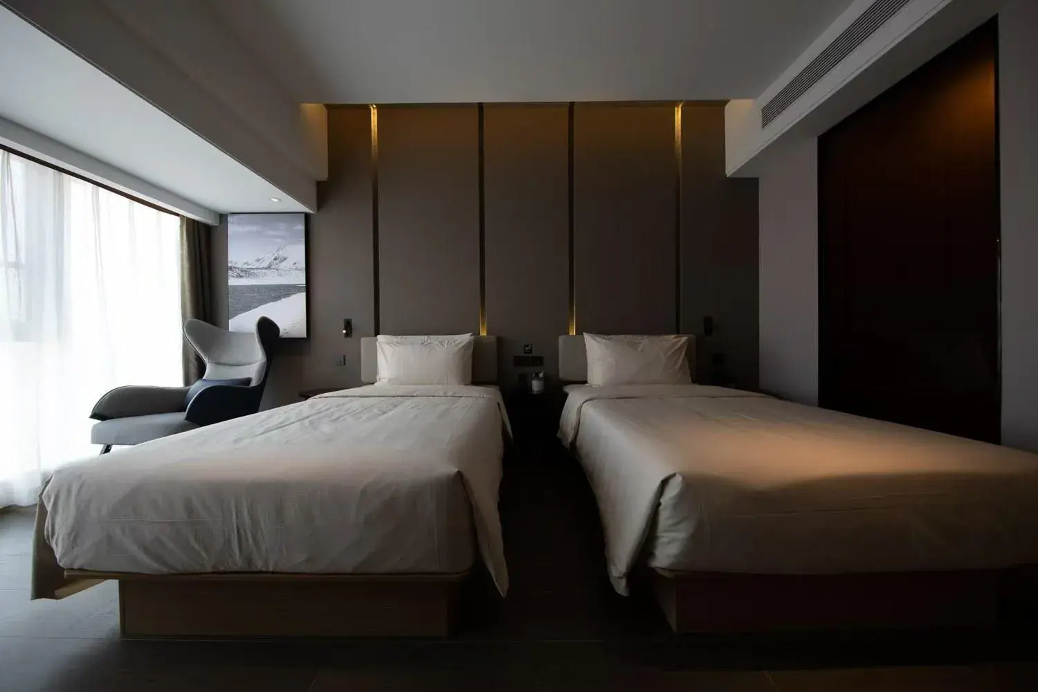 Bed in Atour Hotel Tianjin University Haiguang Temple Bed in Atour Hotel Tianjin University Haiguang Temple