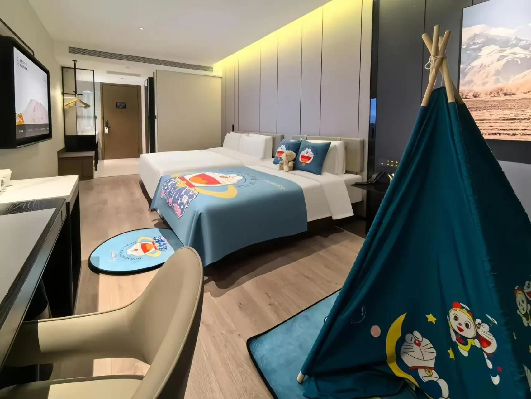 Bed in Atour Hotel Qingdao Chengyang Chunyang Road