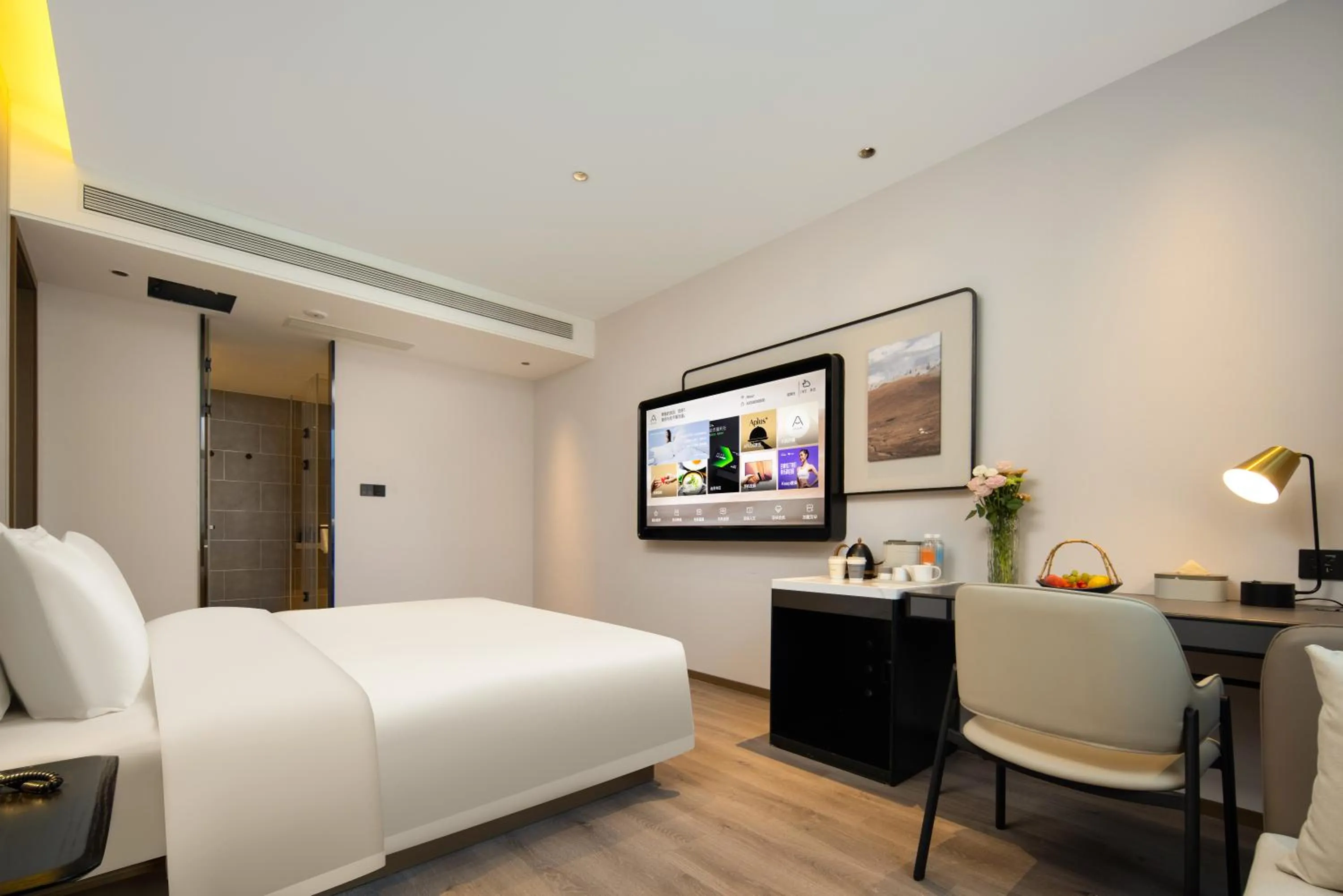Bed in Atour Hotel Qingdao Chengyang Chunyang Road