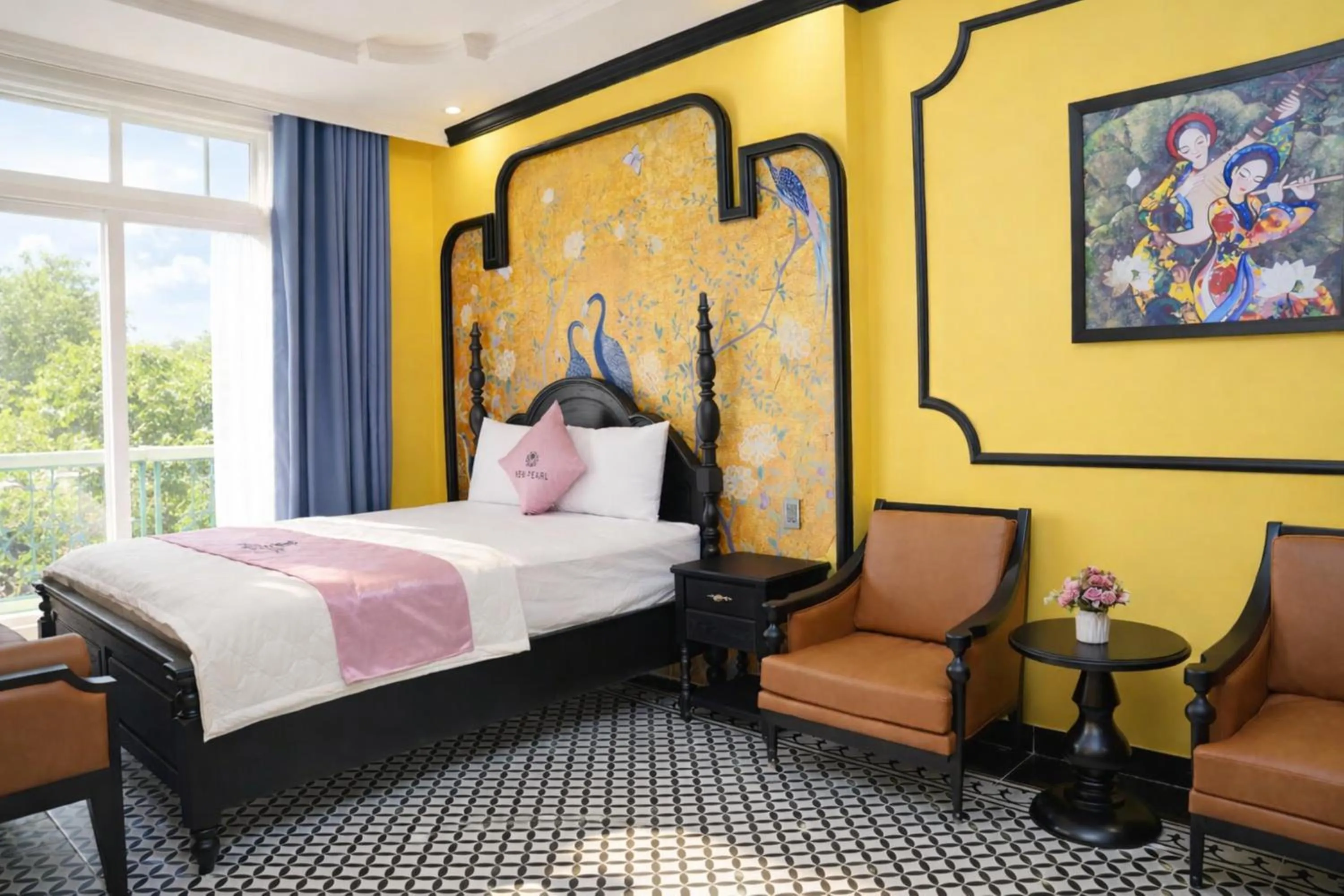 Bed in New Pearl Hotel HCM