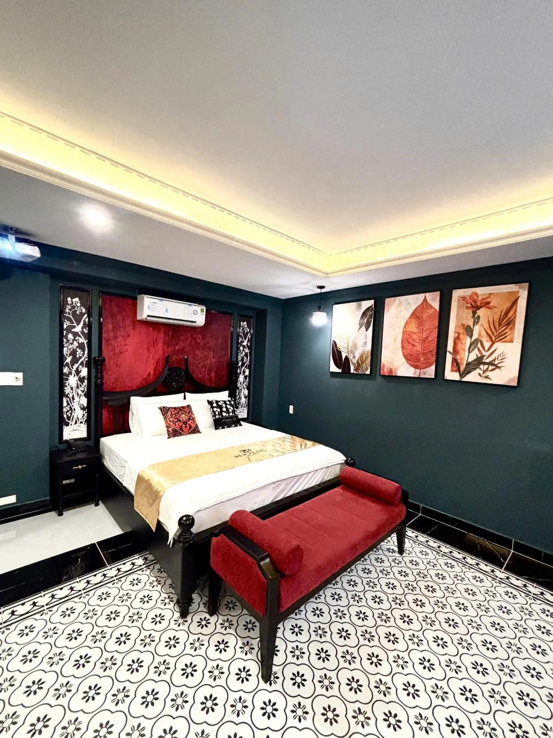 Bed in New Pearl Hotel HCM