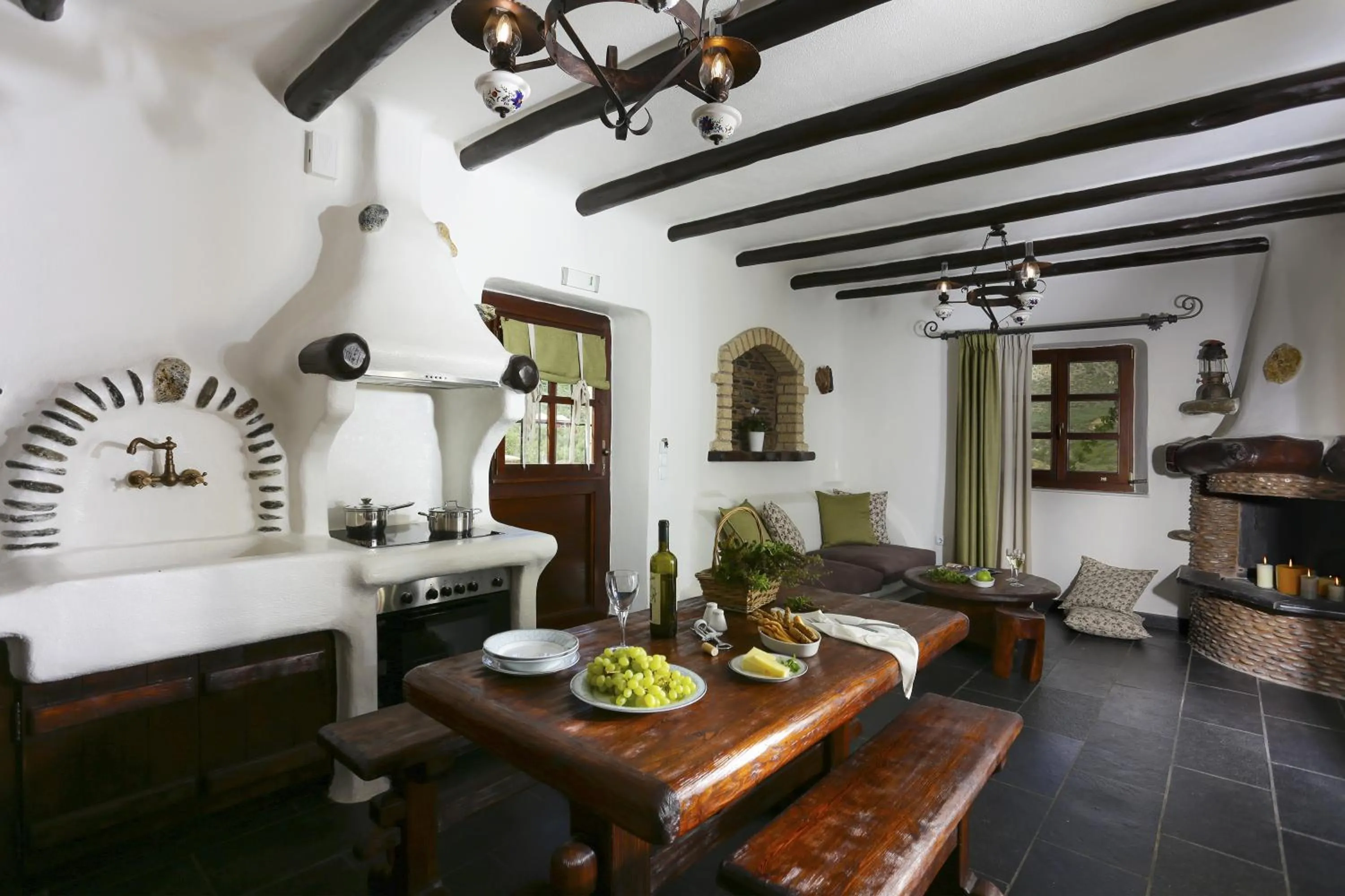 Living room in Astrolithos Boutique