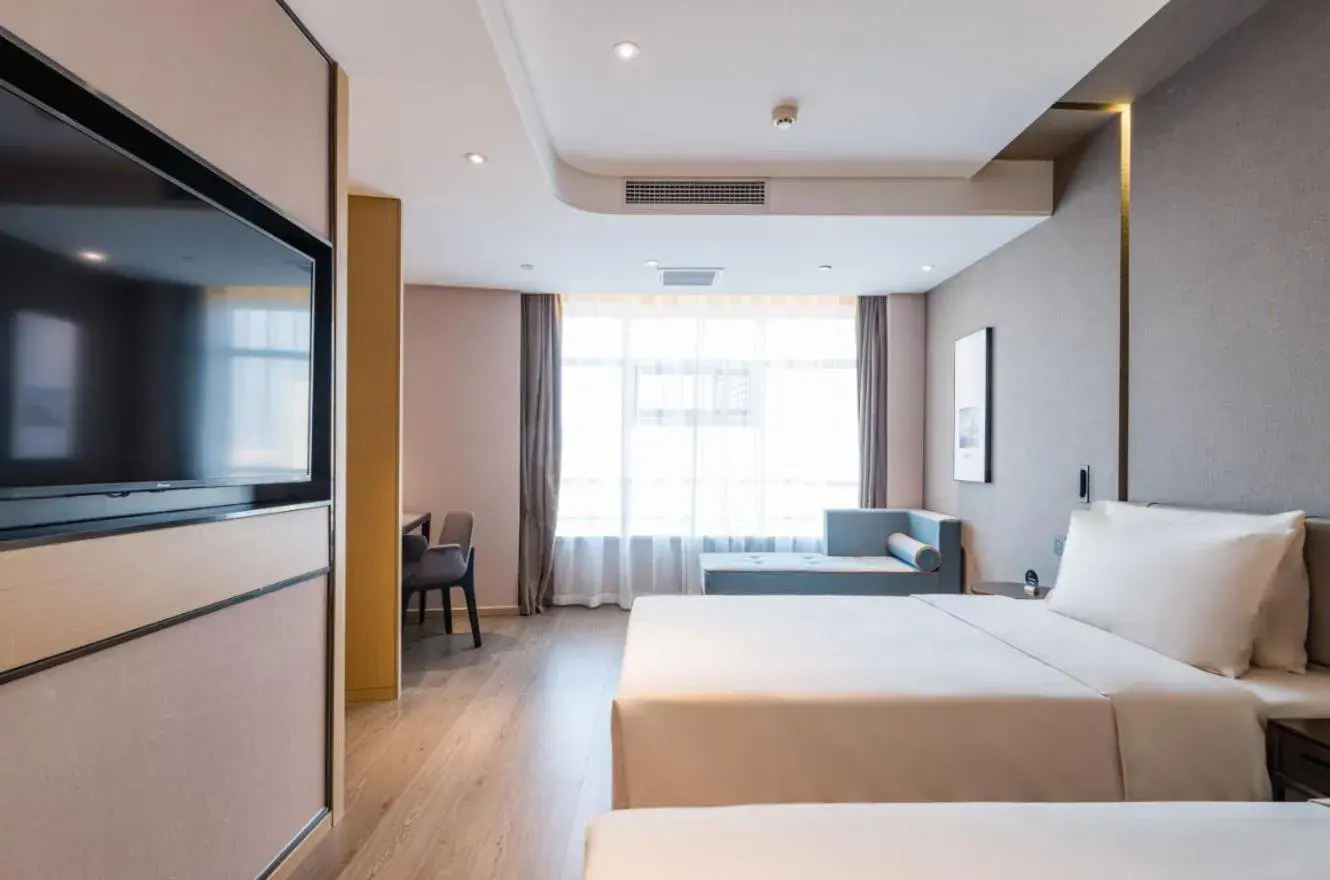 Bed in Atour Hotel Tianjin Olympic Sports Center Bed in Atour Hotel Tianjin Olympic Sports Center