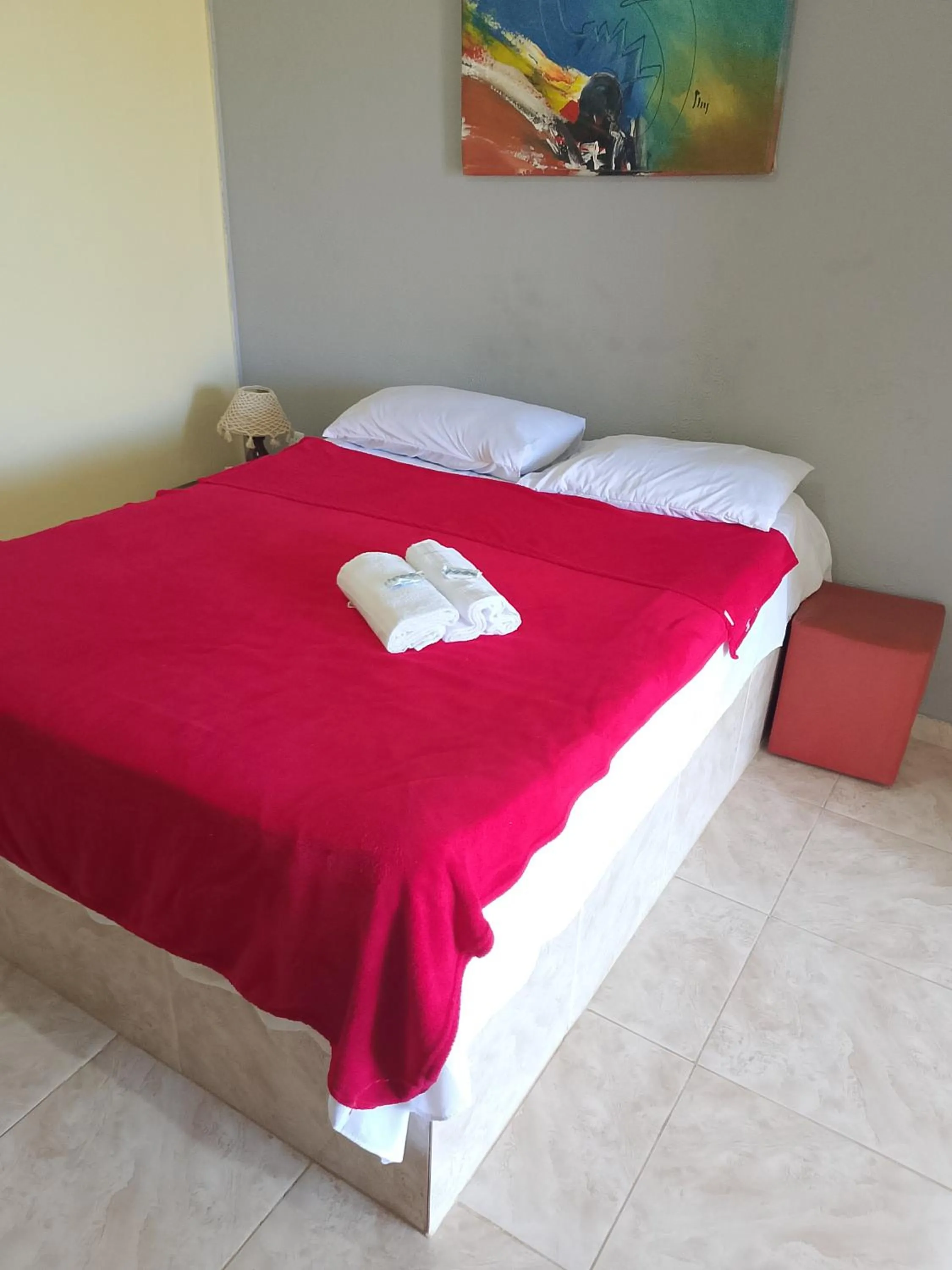 Bed in Pousada Pimenta Rosa