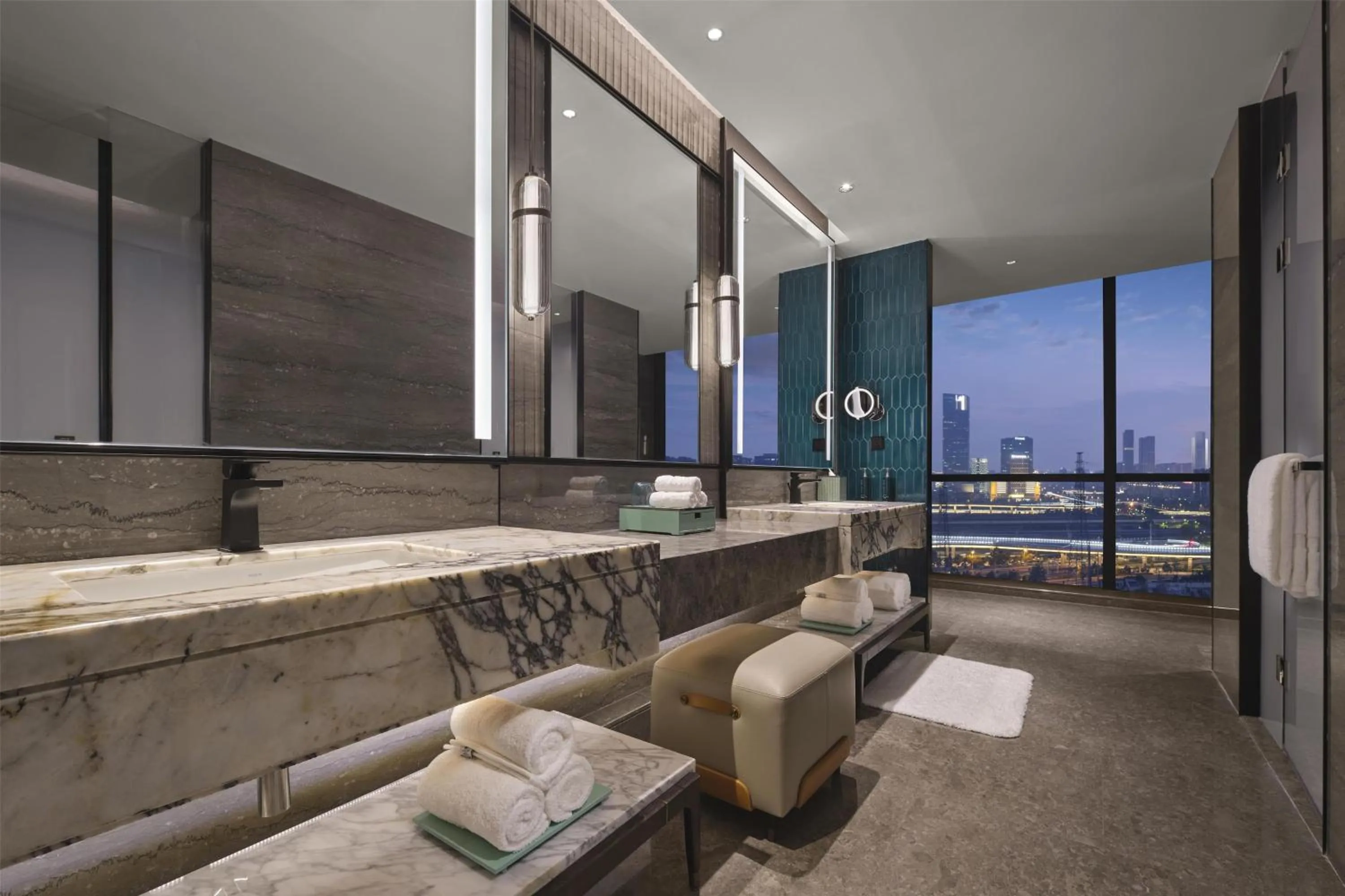 Bathroom in Doubletree By Hilton Zhengzhou East