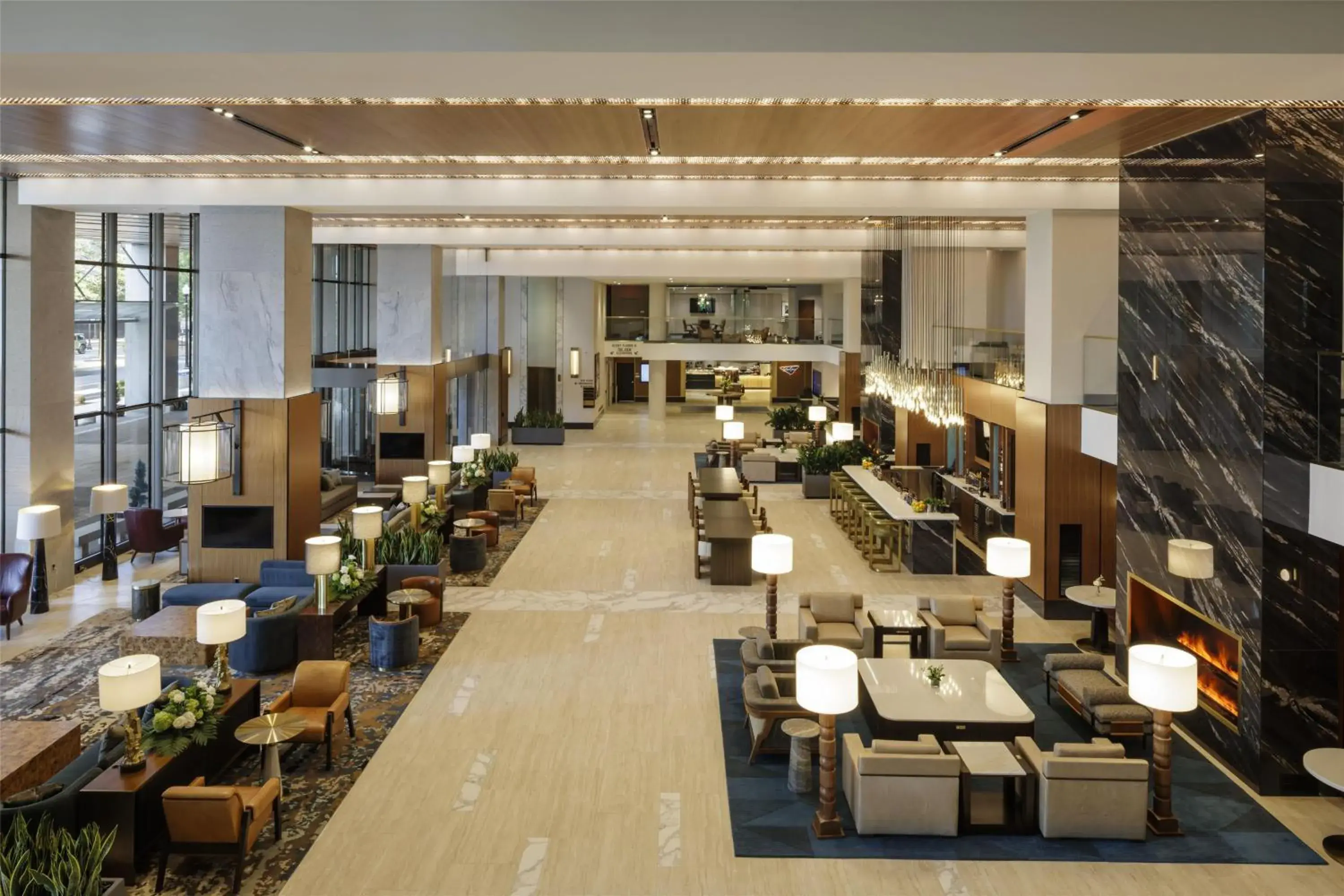 Lobby or reception in Hilton Arlington Rosslyn The Key Lobby or reception in Hilton Arlington Rosslyn The Key