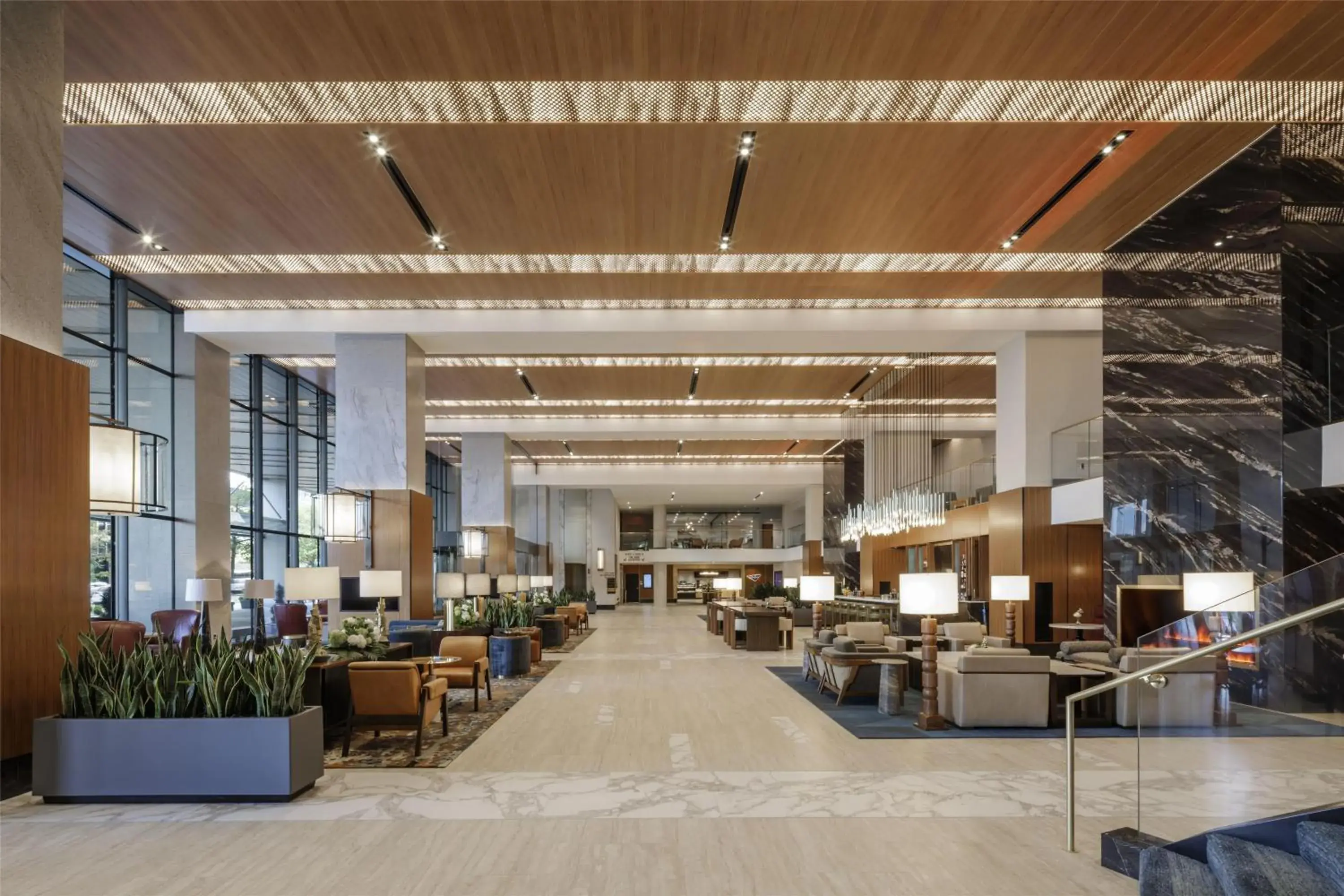 Lobby or reception in Hilton Arlington Rosslyn The Key Lobby or reception in Hilton Arlington Rosslyn The Key