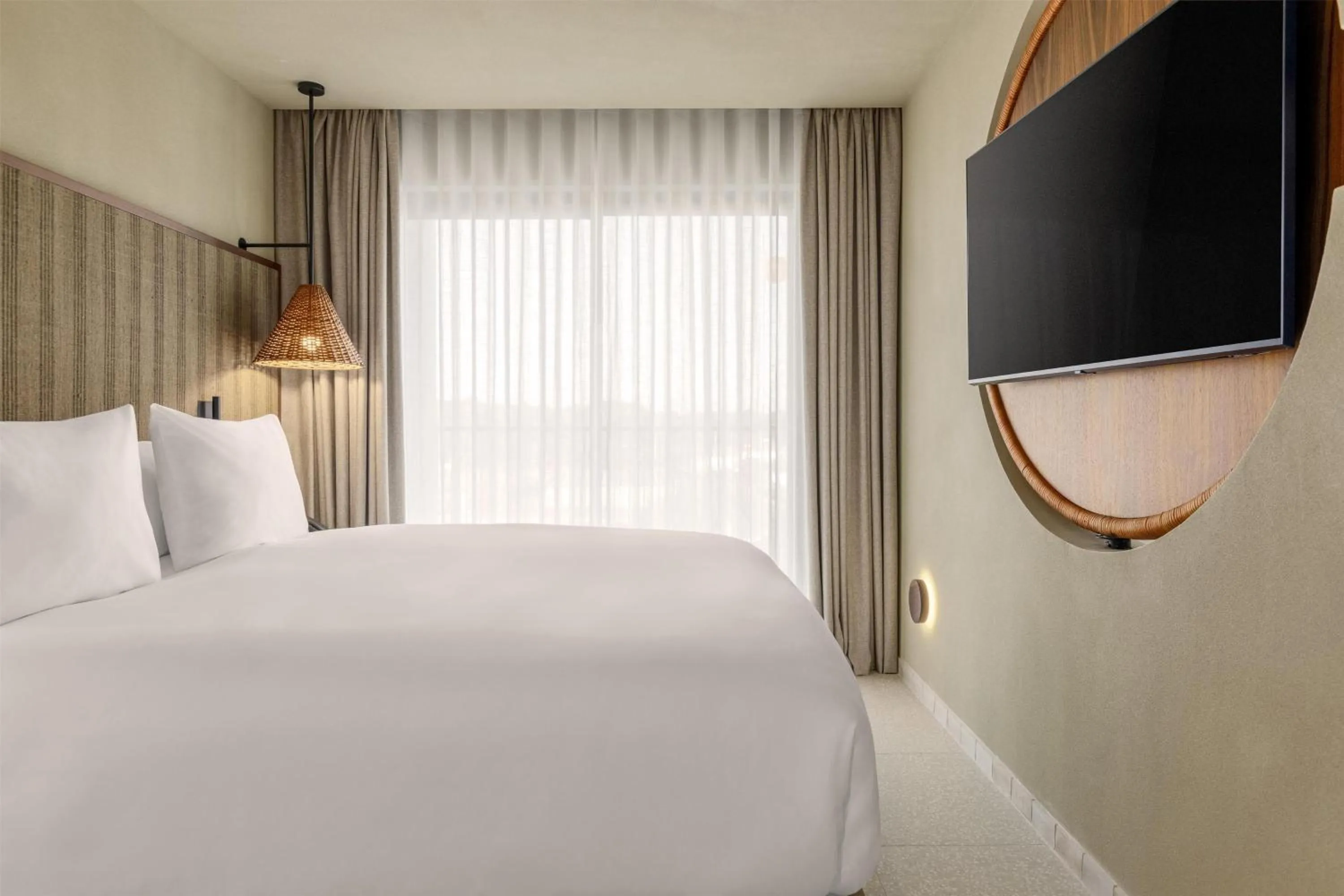 Bed in Amarello Hotel Praia Santo André, Tapestry Collection by Hilton