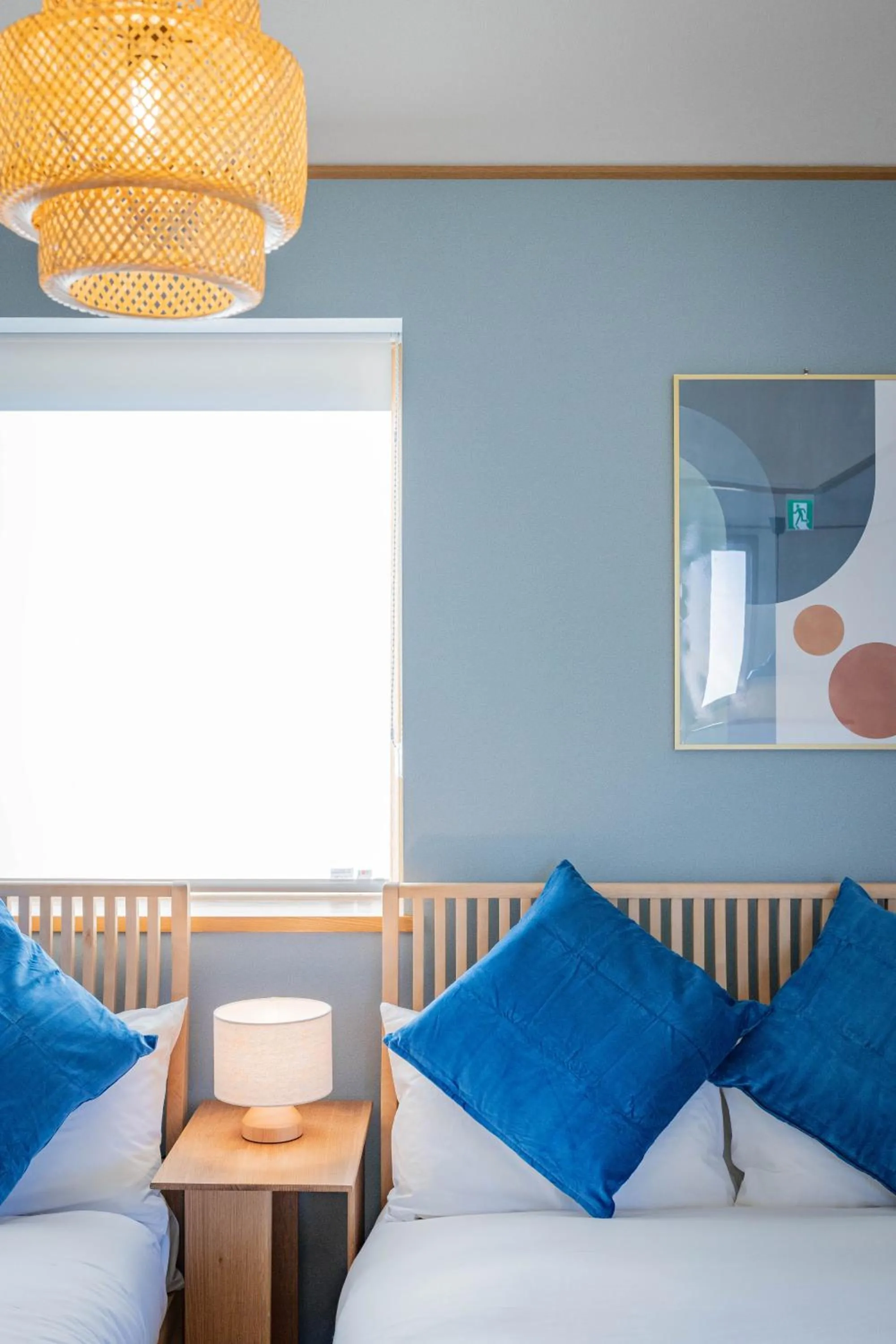 Bedroom, Bed in Seaside House-THE BLUE-