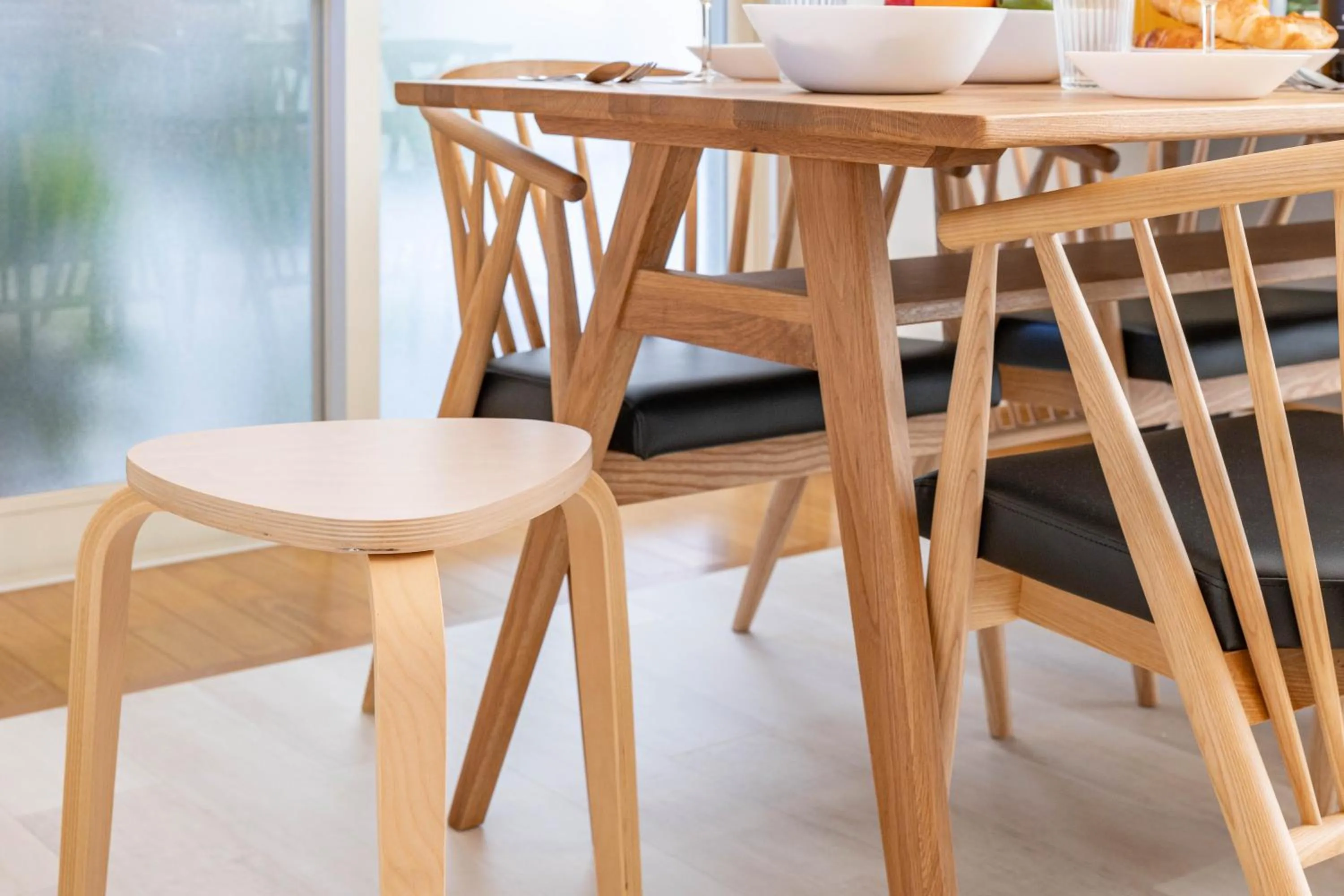 Dining area in Seaside House-THE BLUE-