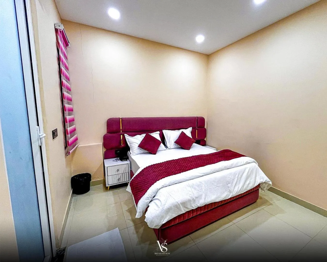 Bed in The Velvet Stay