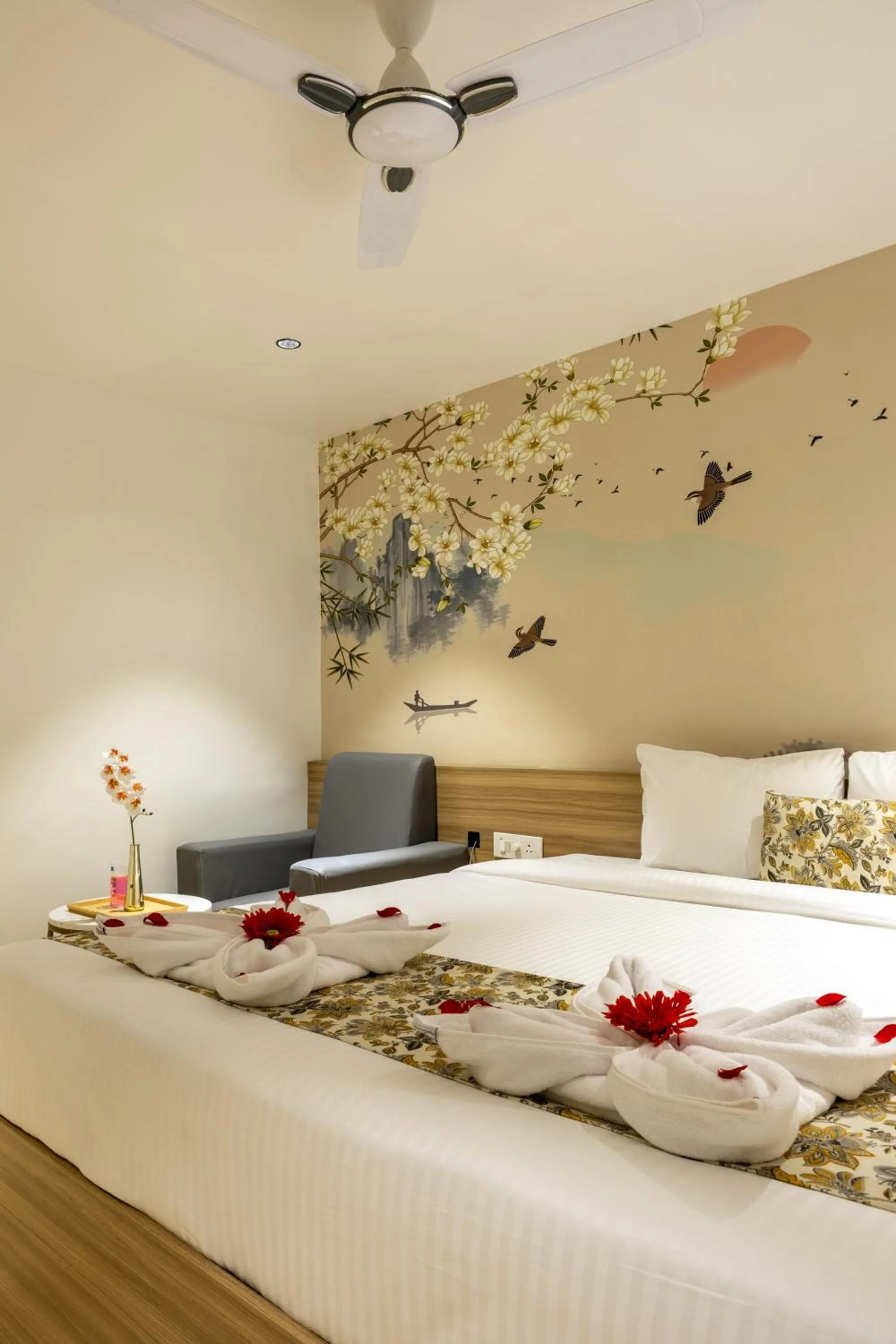 Bed in Hiwa Boutique Hotel