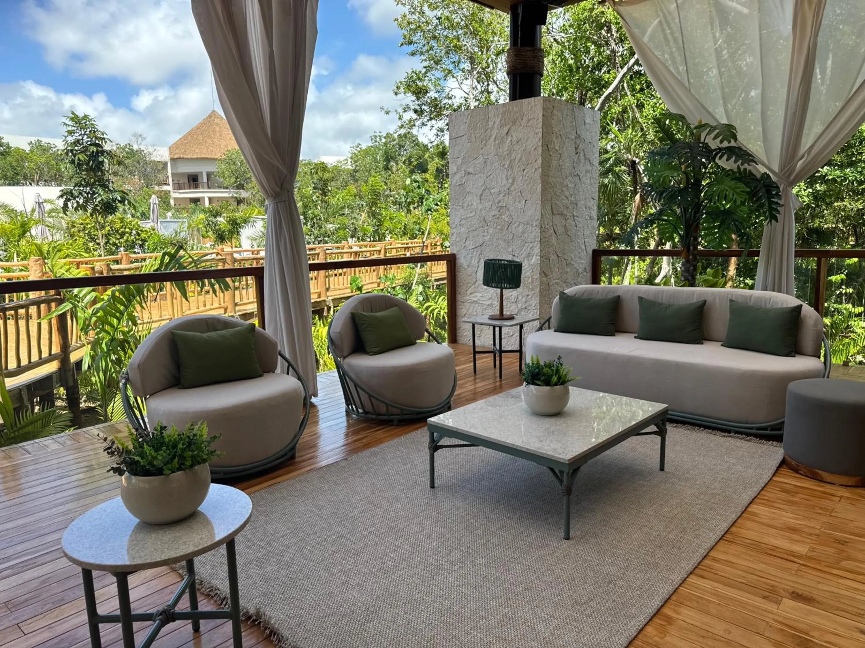 Patio in Hotel Mundo Maya Tulum