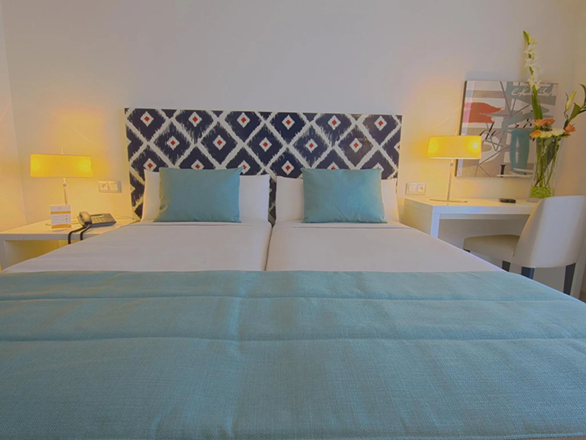 Bed in Al Mandari Hôtel Tétouan