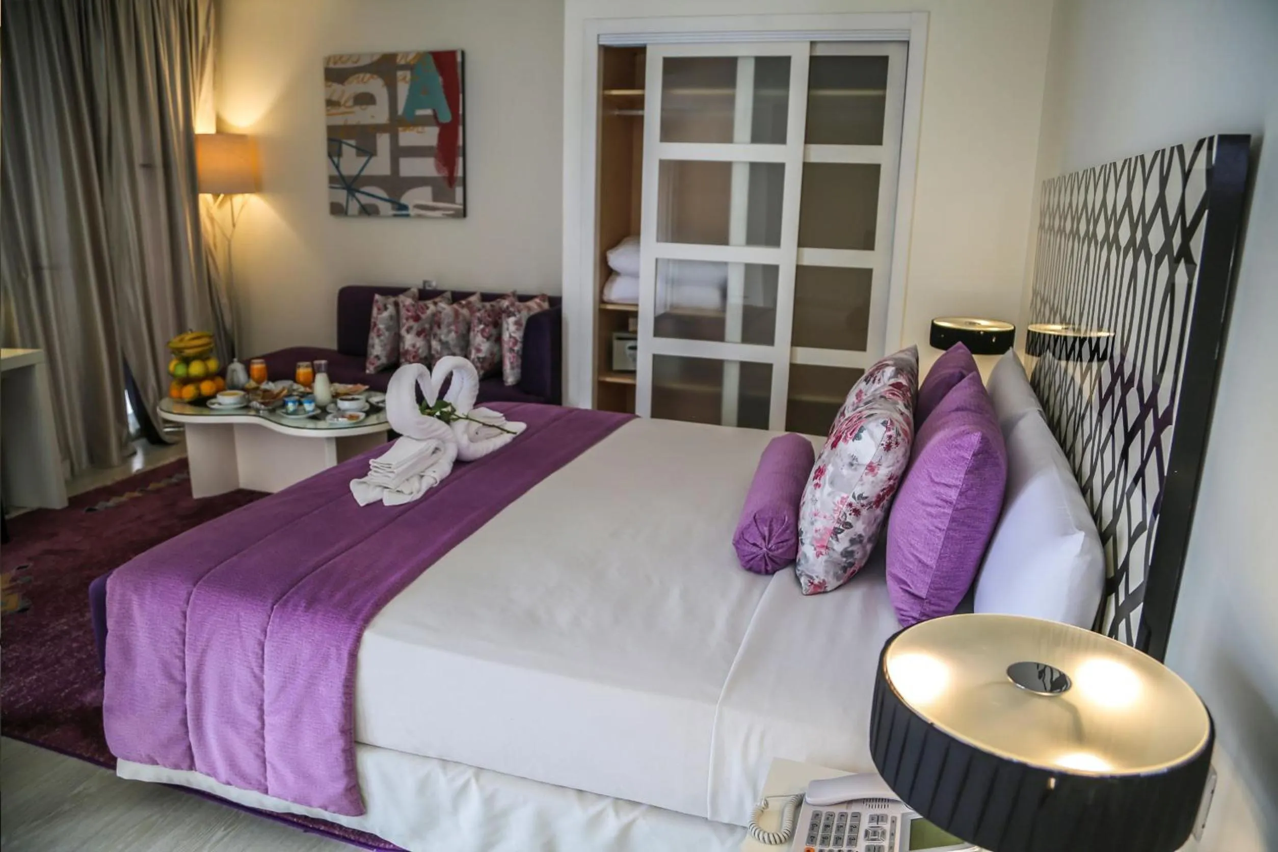 Bed in Al Mandari Hôtel Tétouan