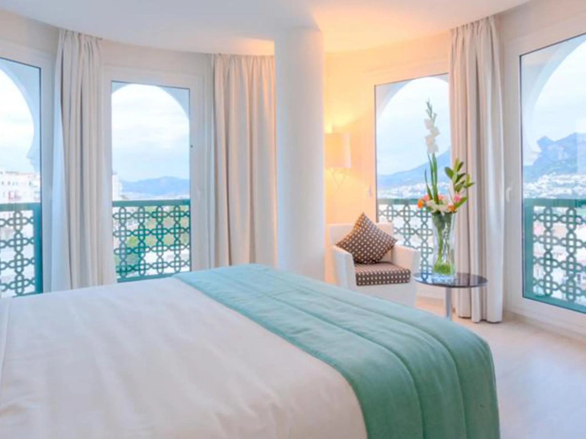 Bed in Al Mandari Hôtel Tétouan