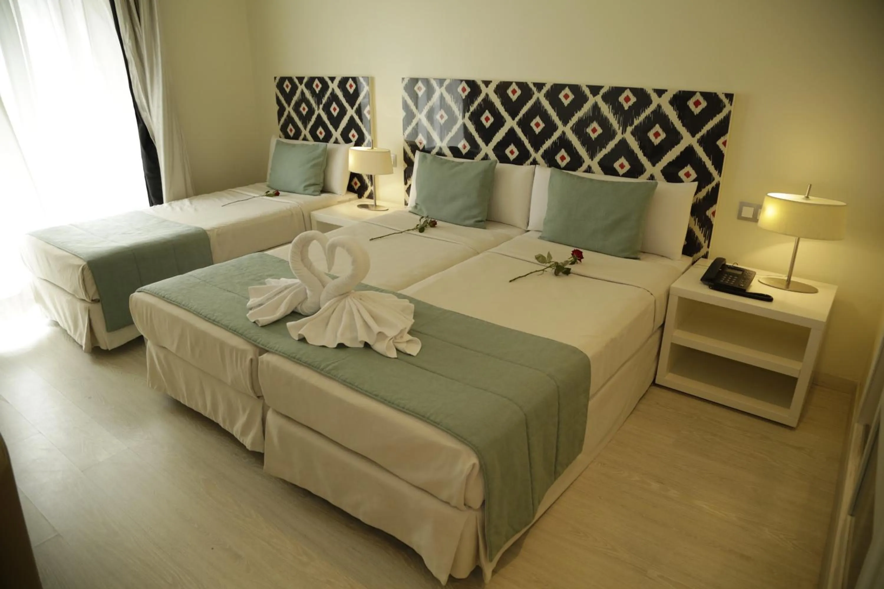 Bed in Al Mandari Hôtel Tétouan