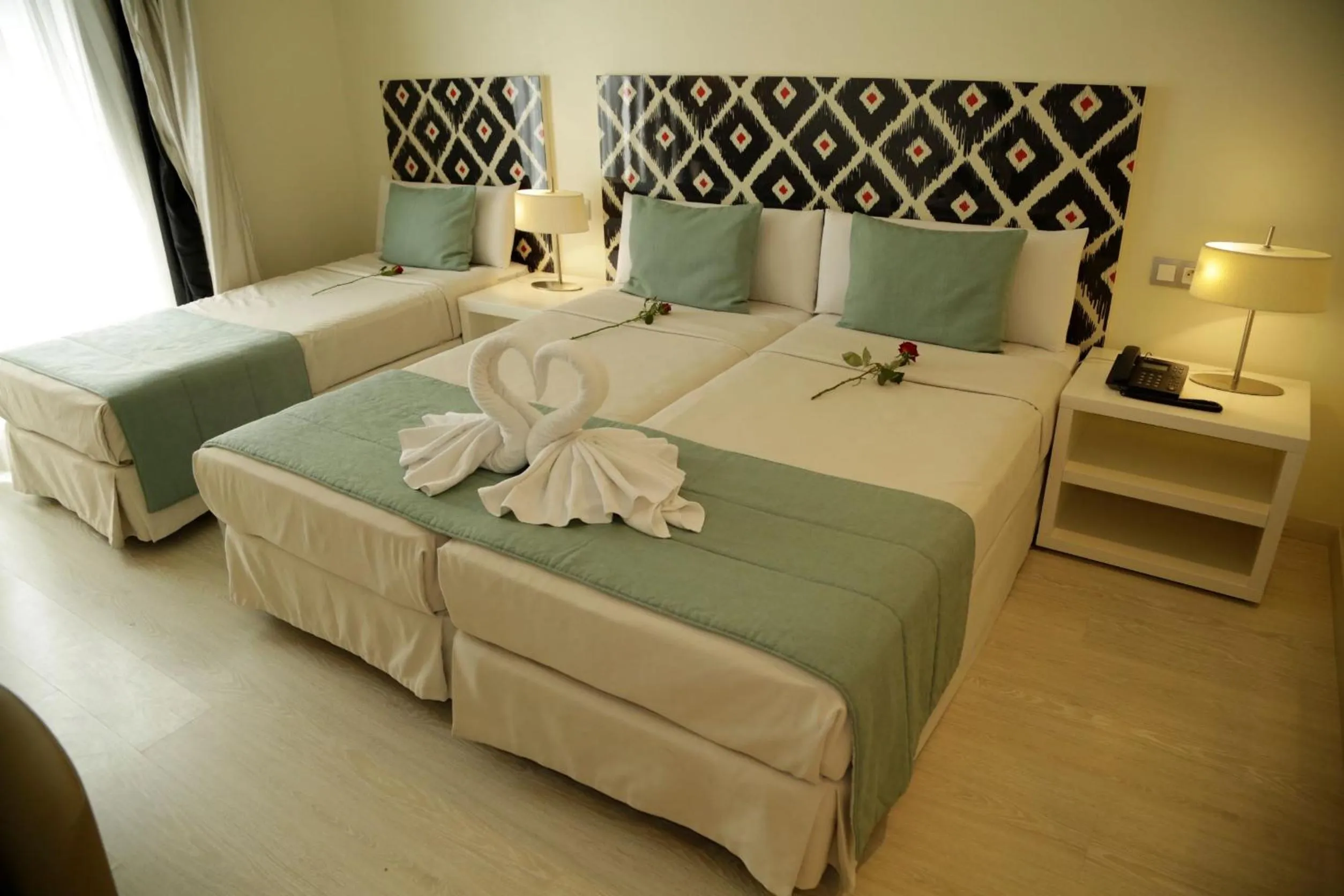 Bed in Al Mandari Hôtel Tétouan