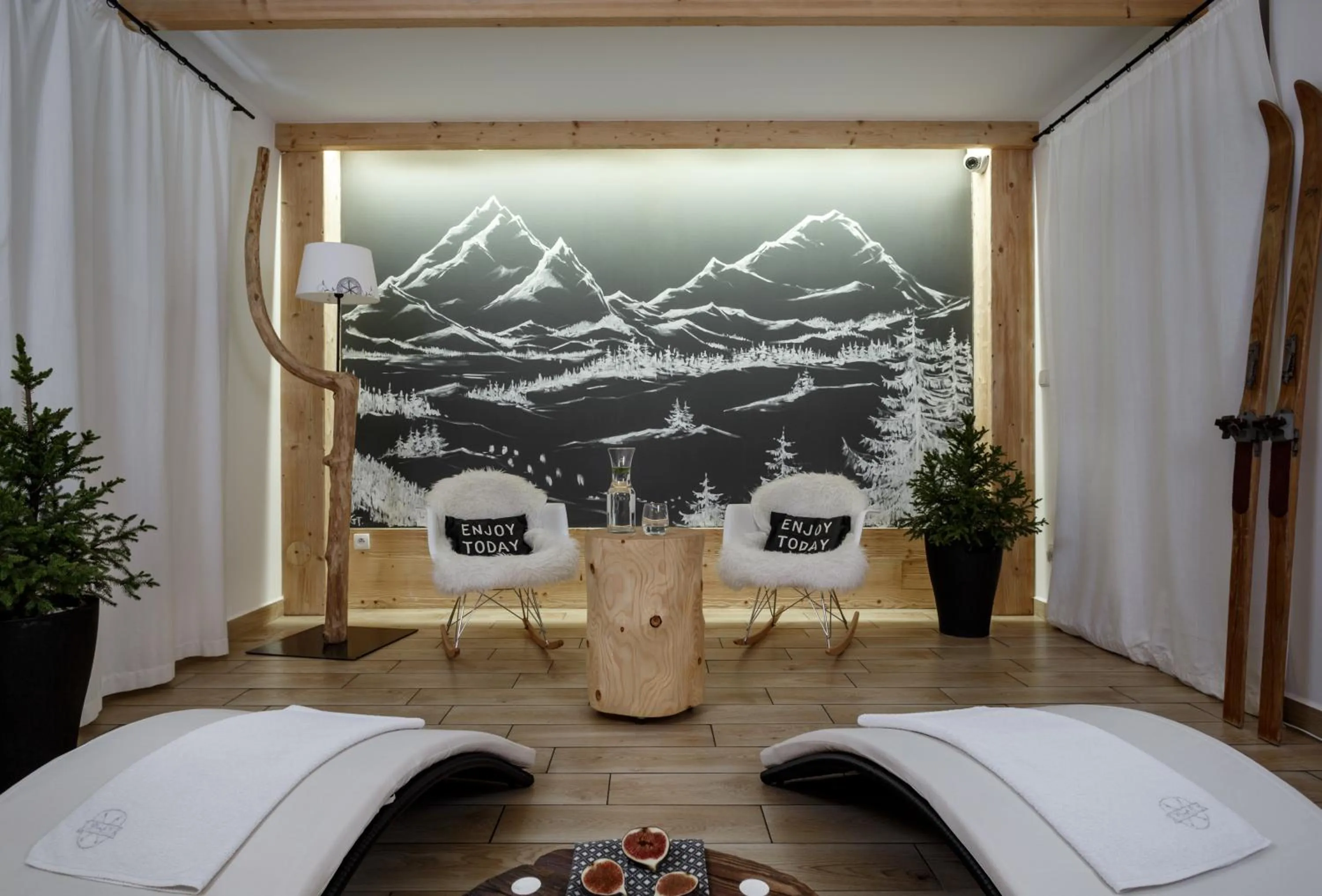 Sauna, Bed in Villa 11 Folk & Design