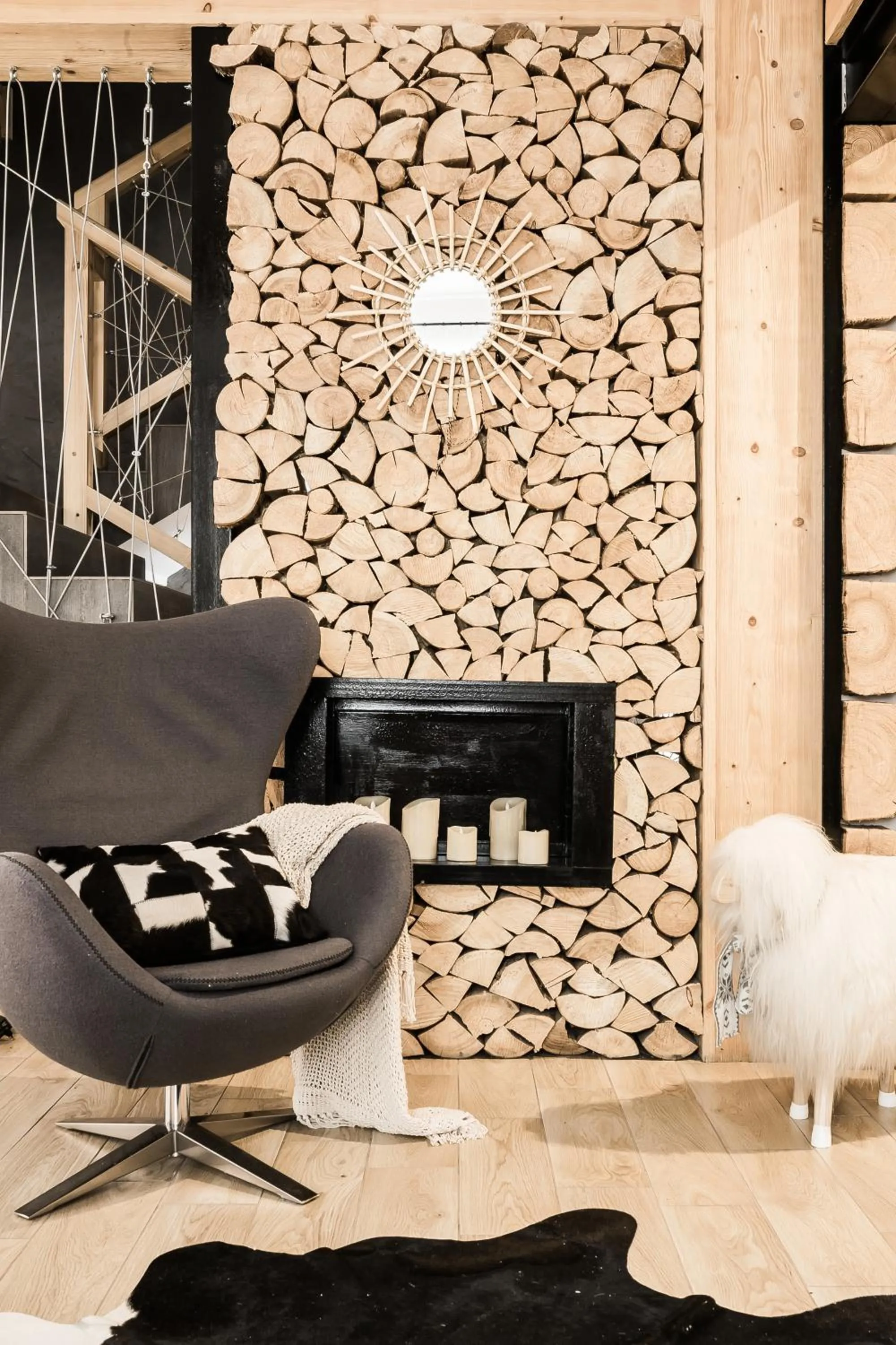 Seating area in Villa 11 Folk & Design