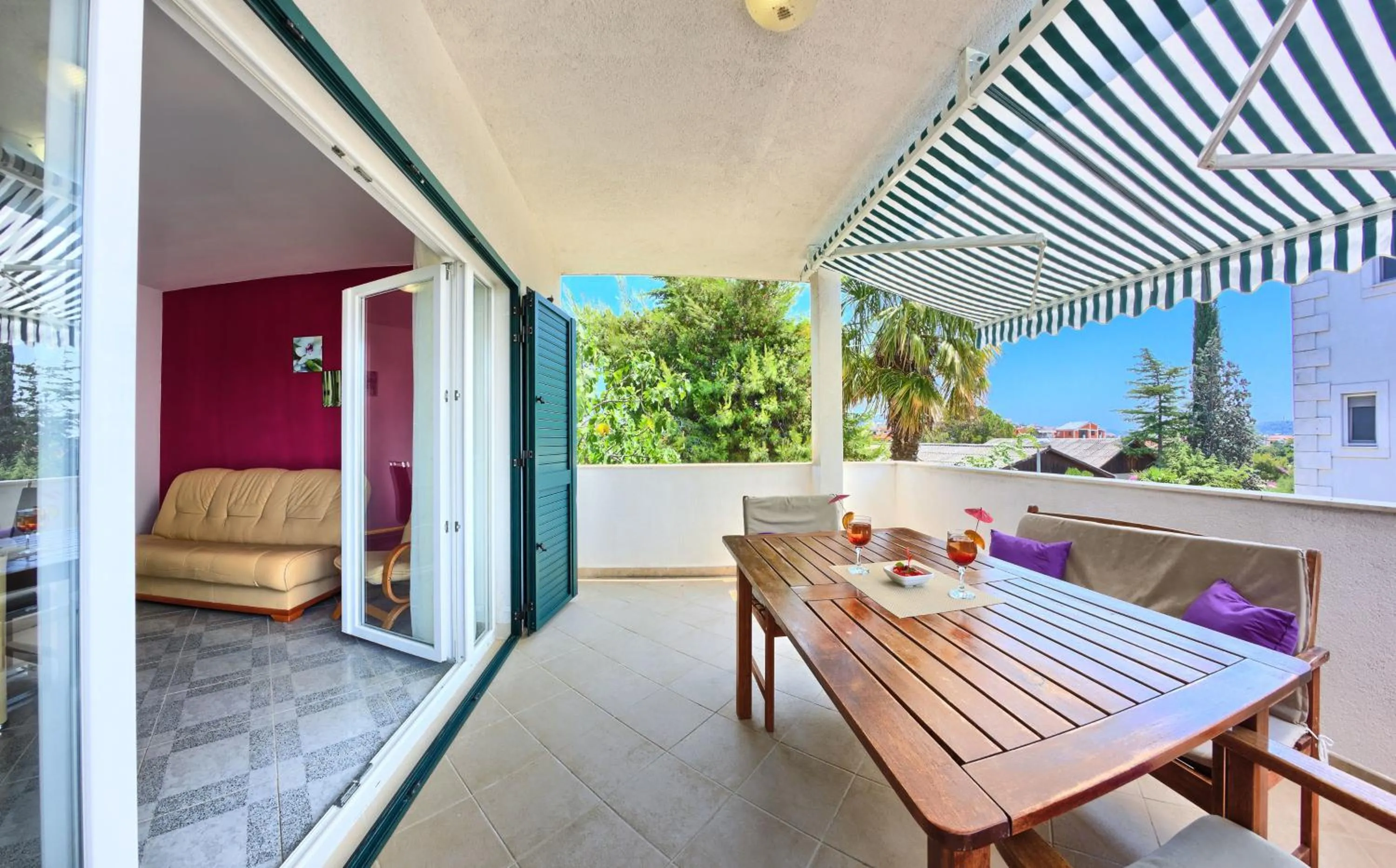 Balcony/Terrace in Apartments CVITA Holiday