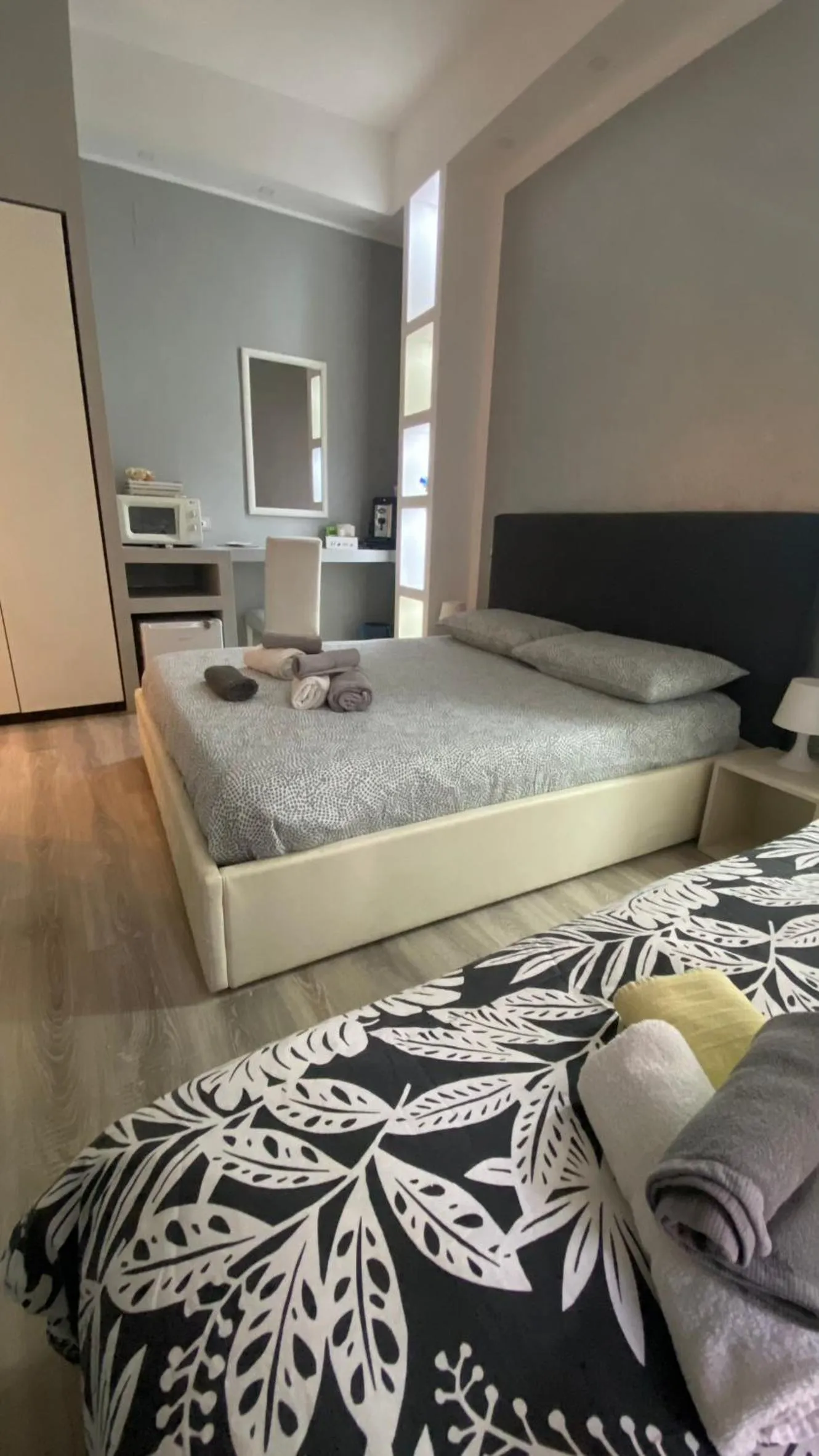 View (from property/room), Bed in Petros rooms&apartments