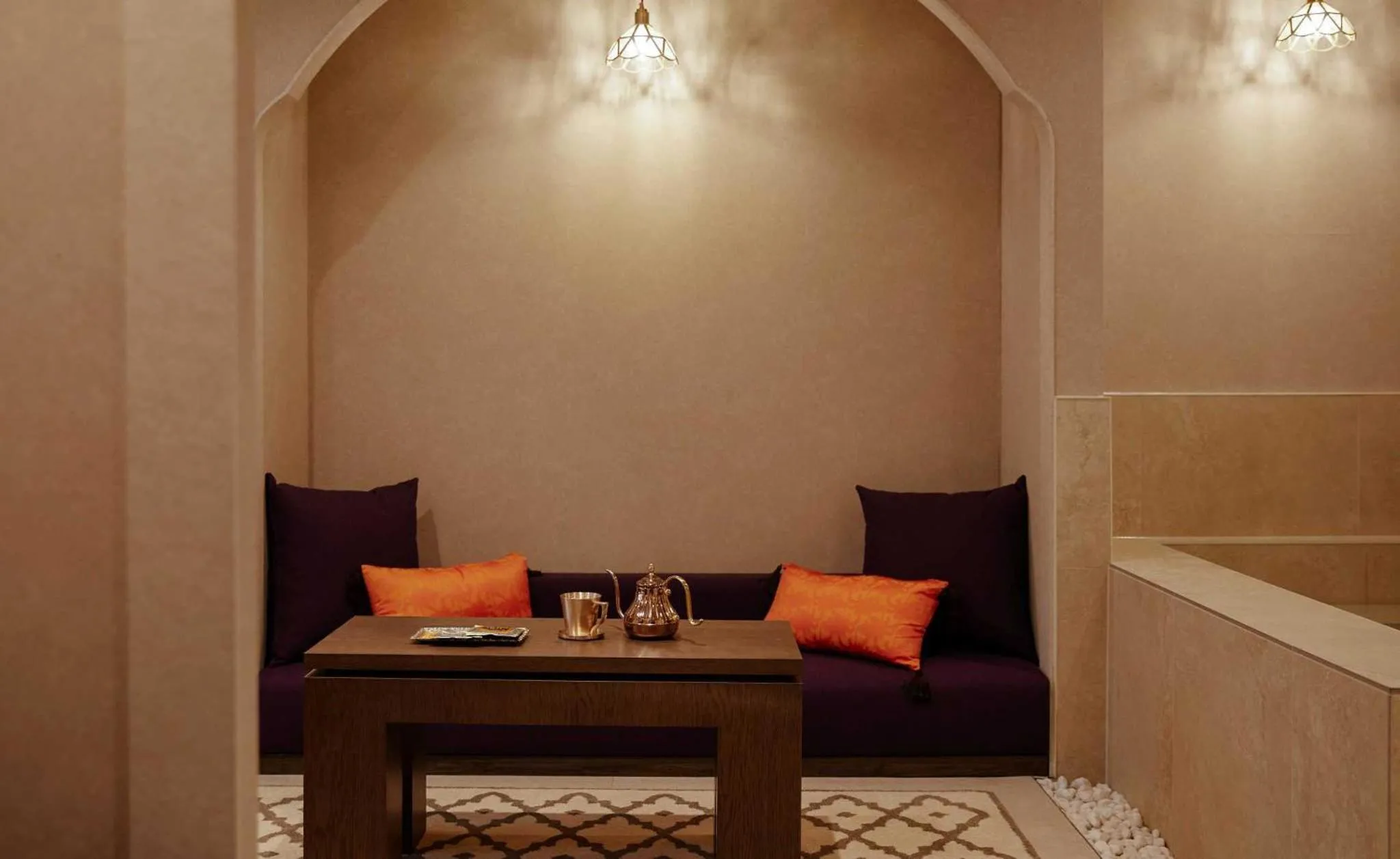Seating area in Stay Passport Morocco Spa Incheon Songdo
