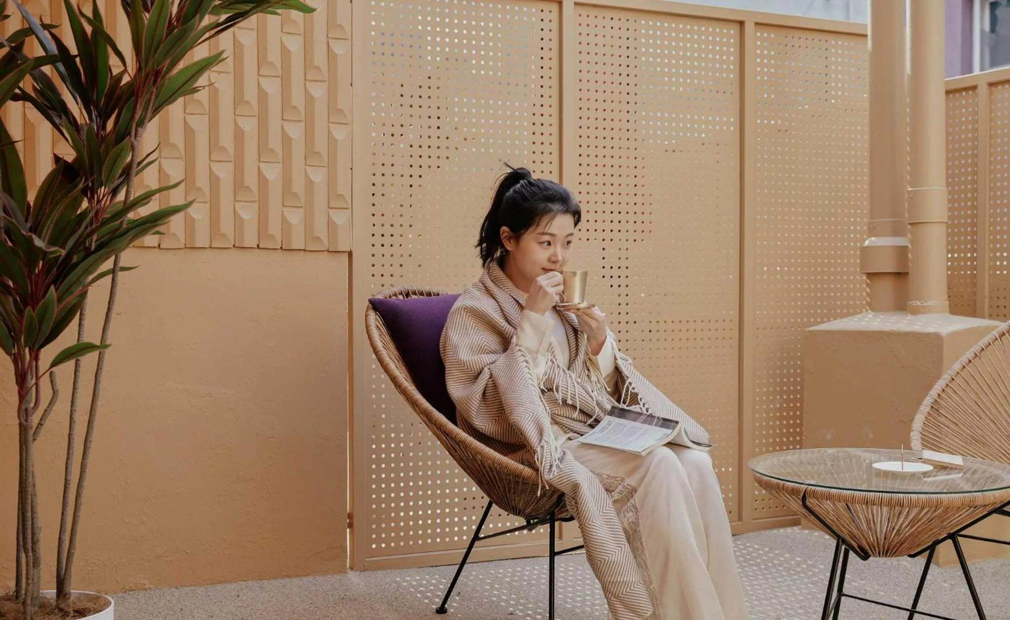 Balcony/Terrace in Stay Passport Morocco Spa Incheon Songdo