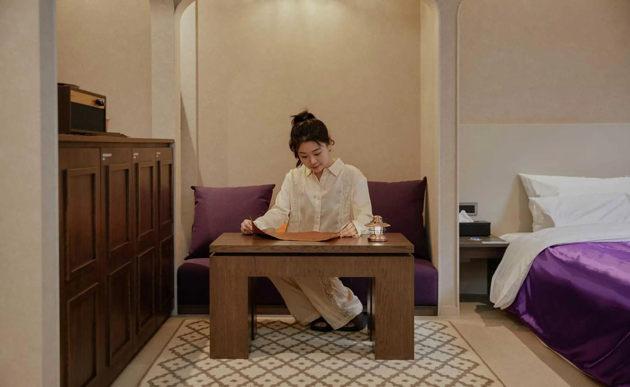 People, Bed in Stay Passport Morocco Spa Incheon Songdo