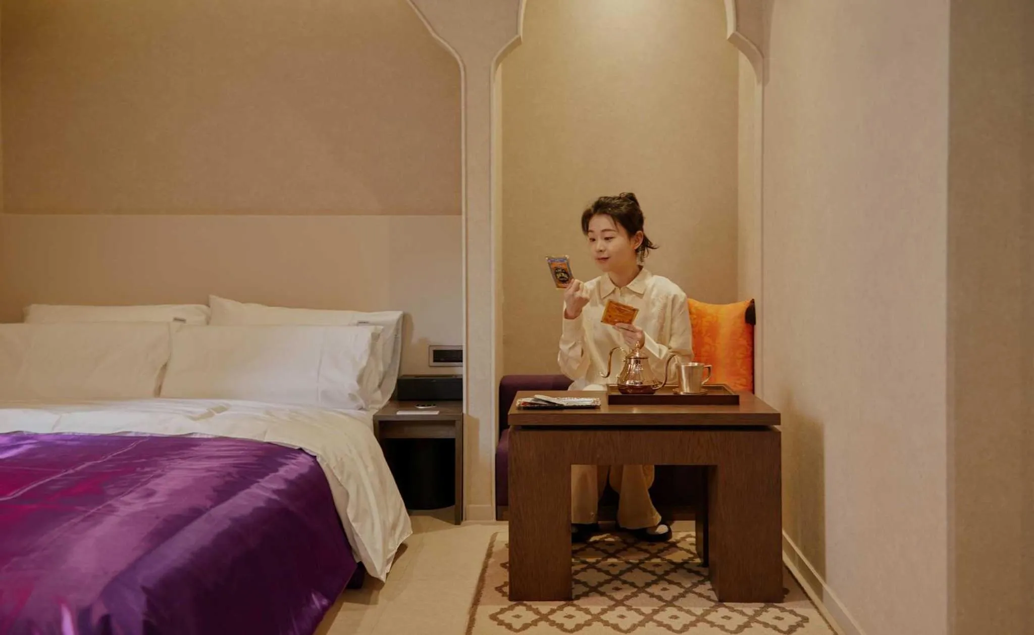 People, Bed in Stay Passport Morocco Spa Incheon Songdo